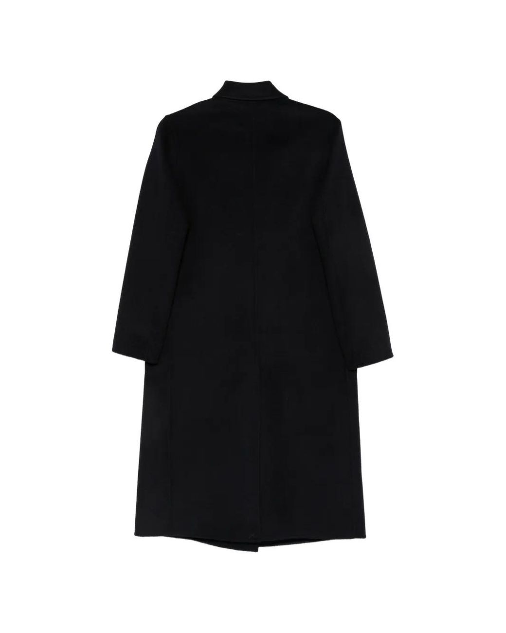 Paltò Black Double-Breasted Coat