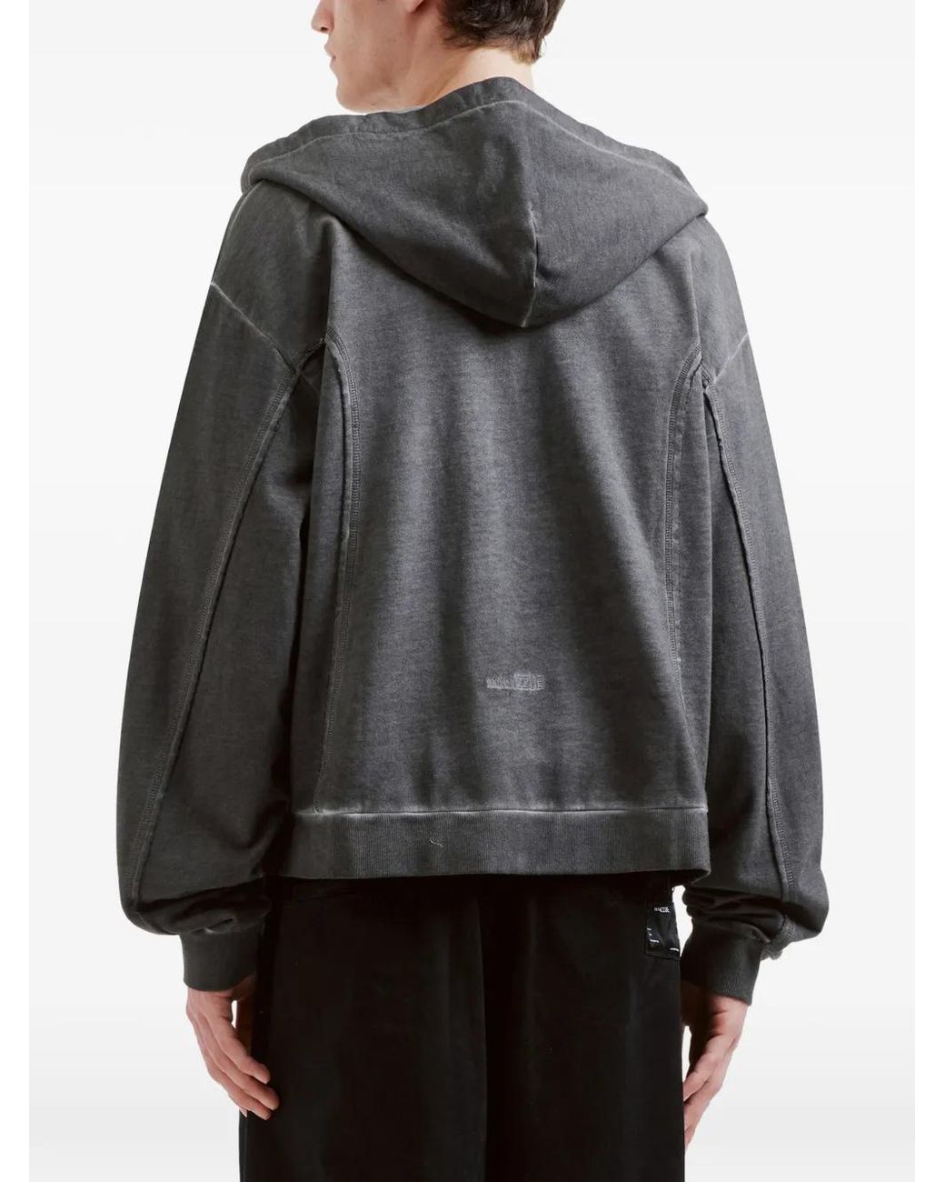 Izzue Gray Zip-Up Hoodie for men