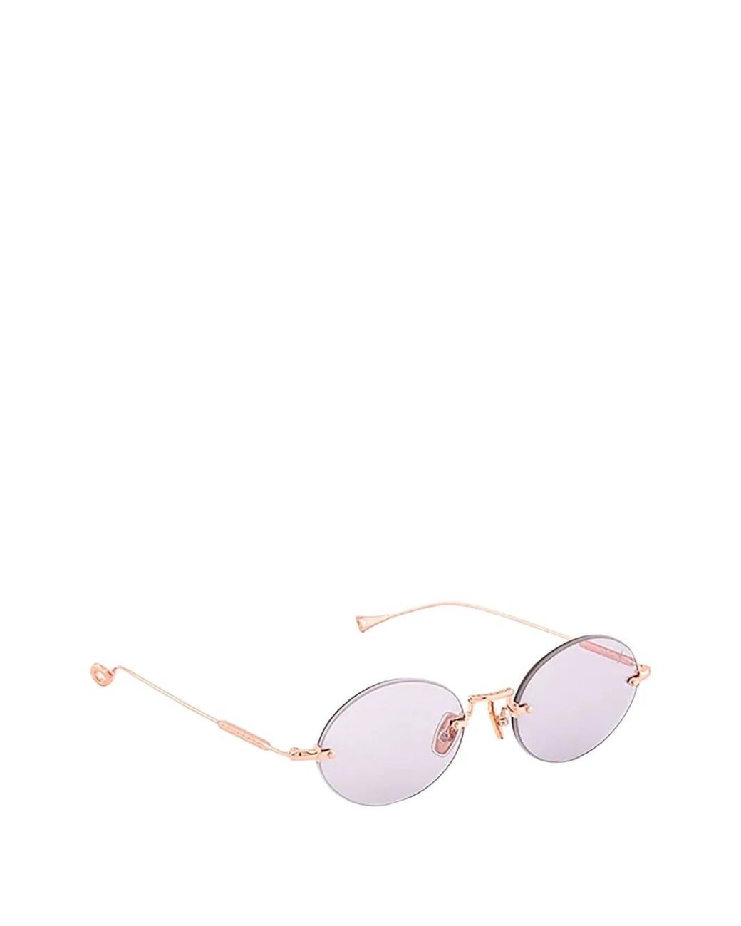 Eyepetizer Pink Met Round-Frame Sunglasses