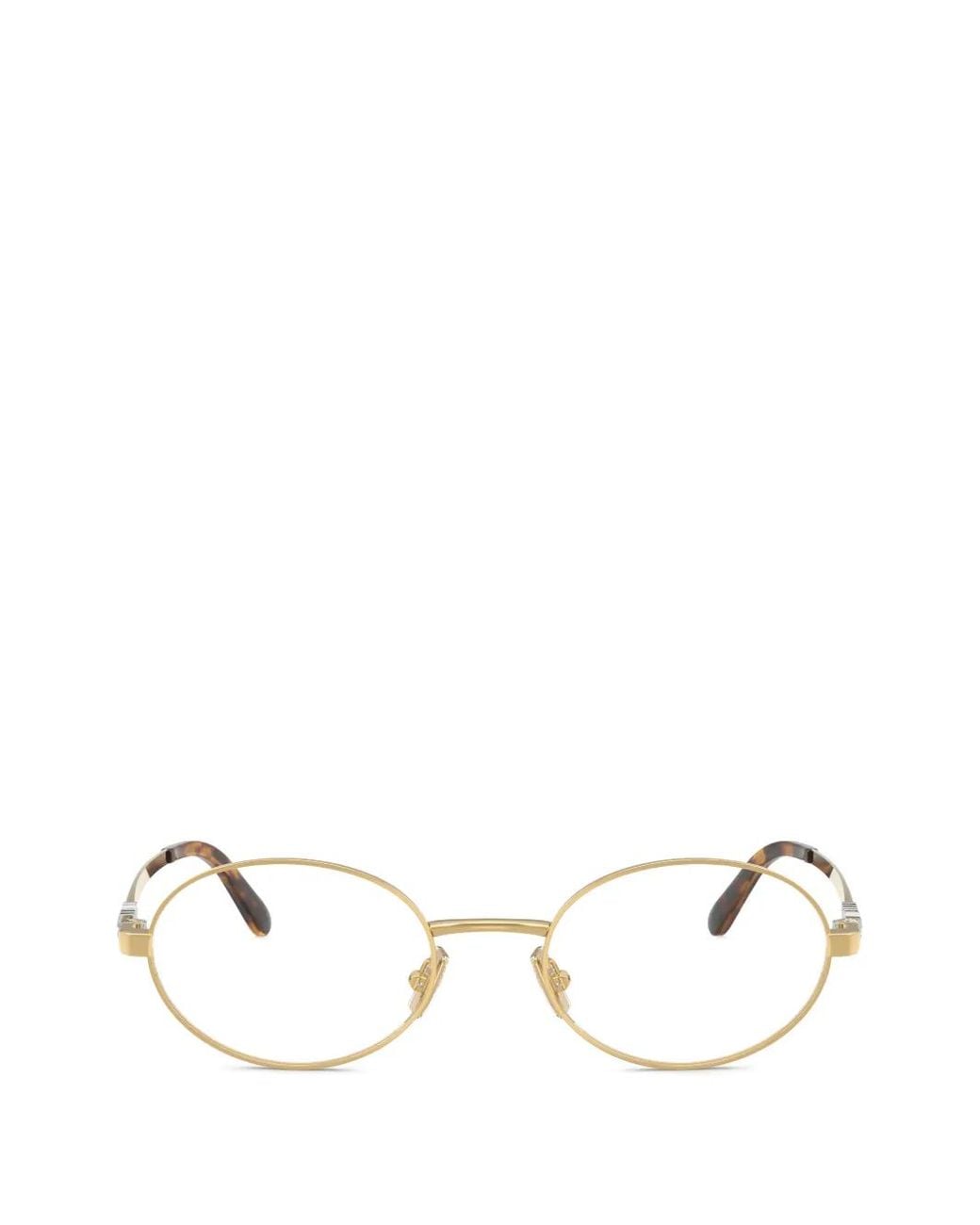 Miu Miu White Round-Frame Glasses for men