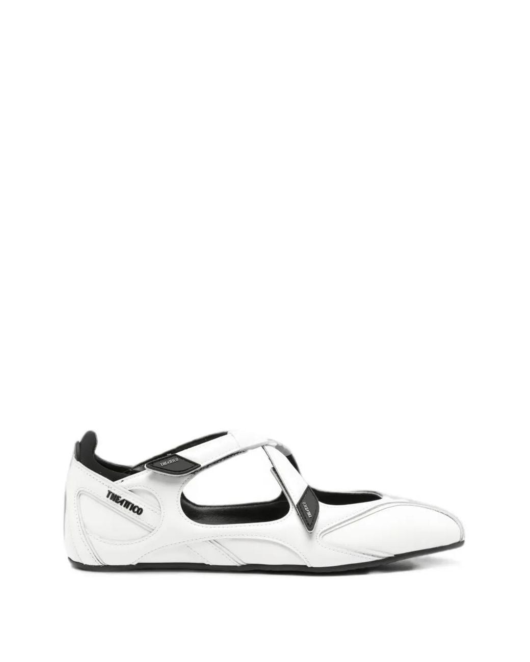 The Attico White Floor 01 Ballet Flats