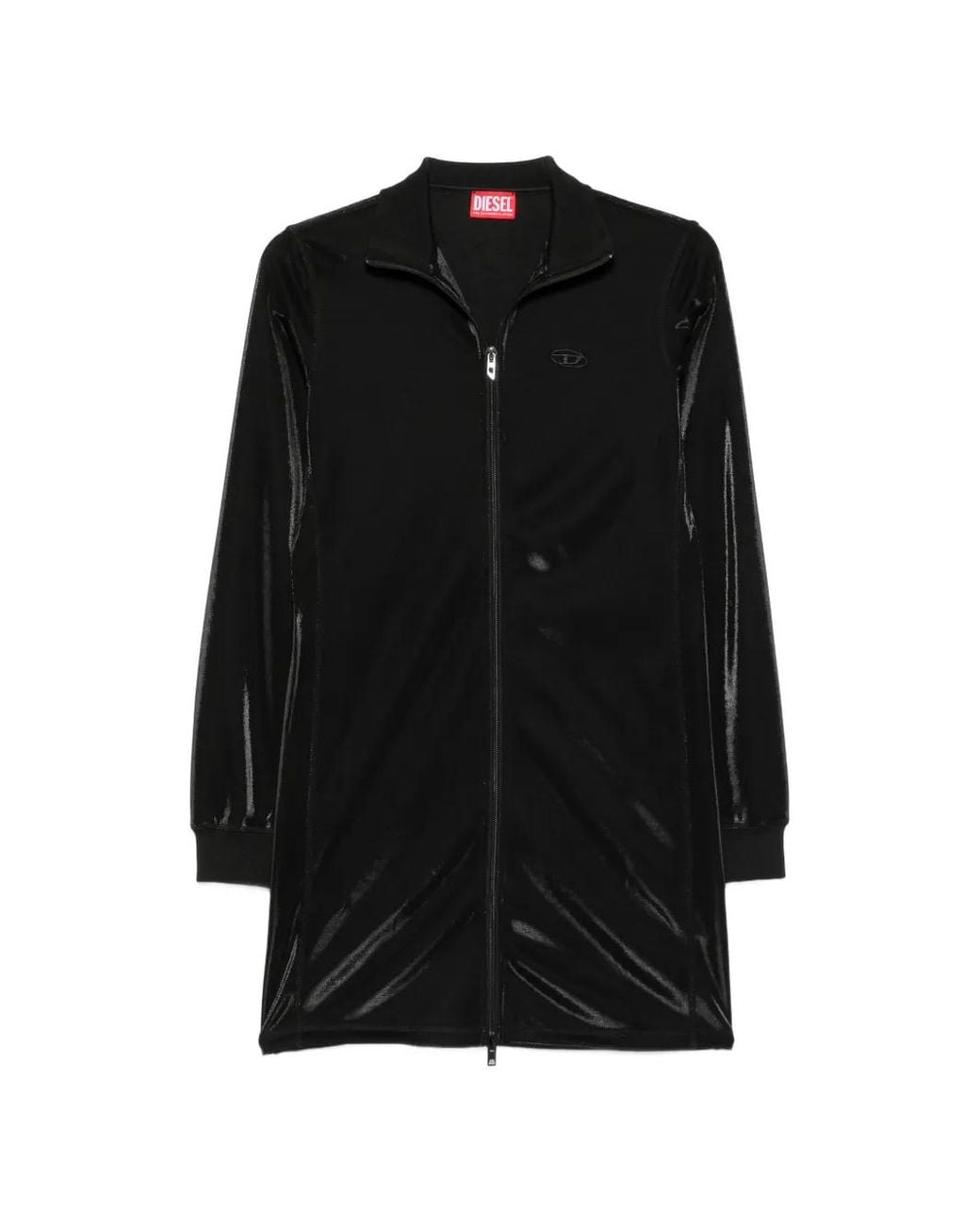 DIESEL Black D-Rosy Zip-Up Mini Dress
