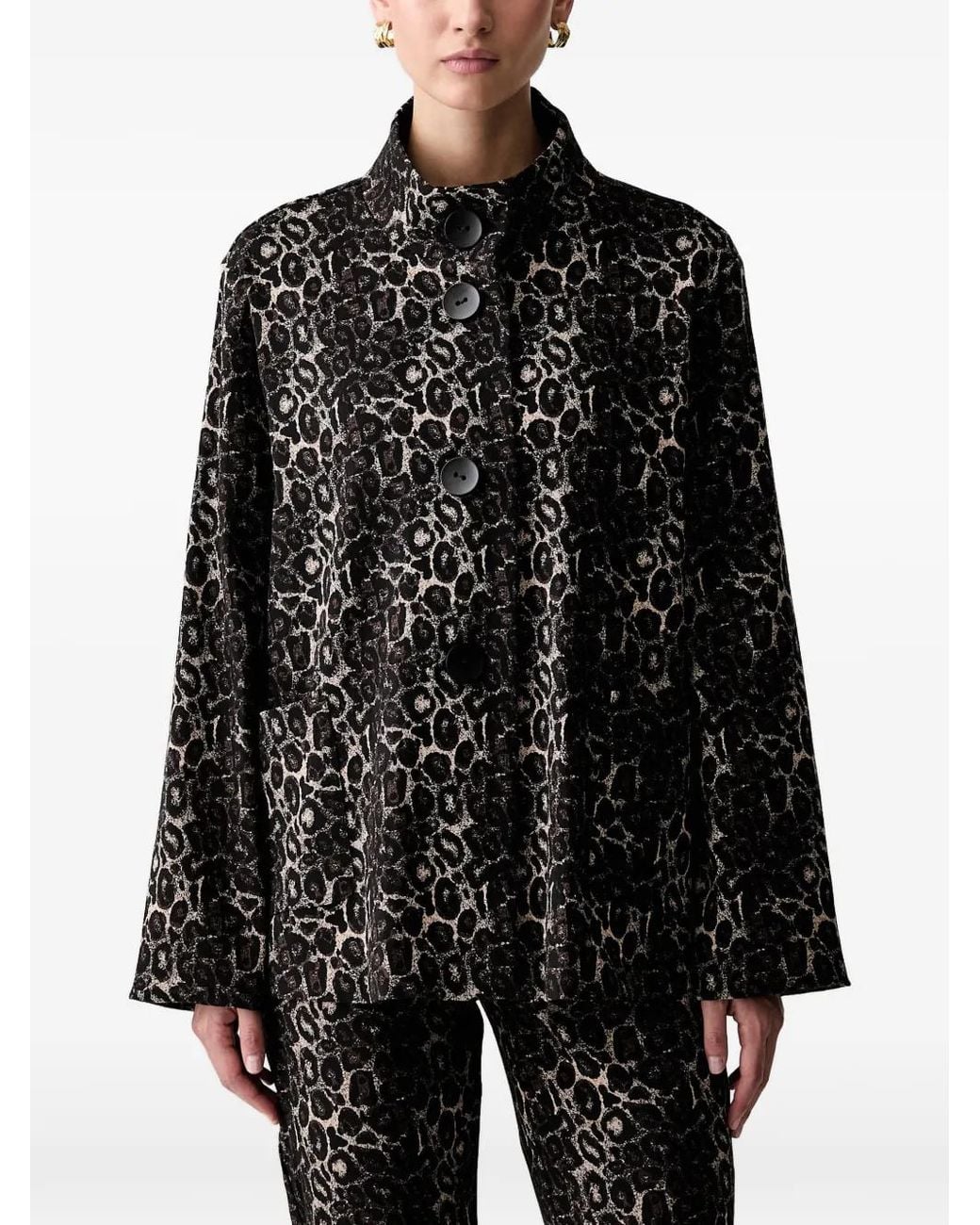 Joseph Ribkoff Jack Met Luipaardprint in het Black