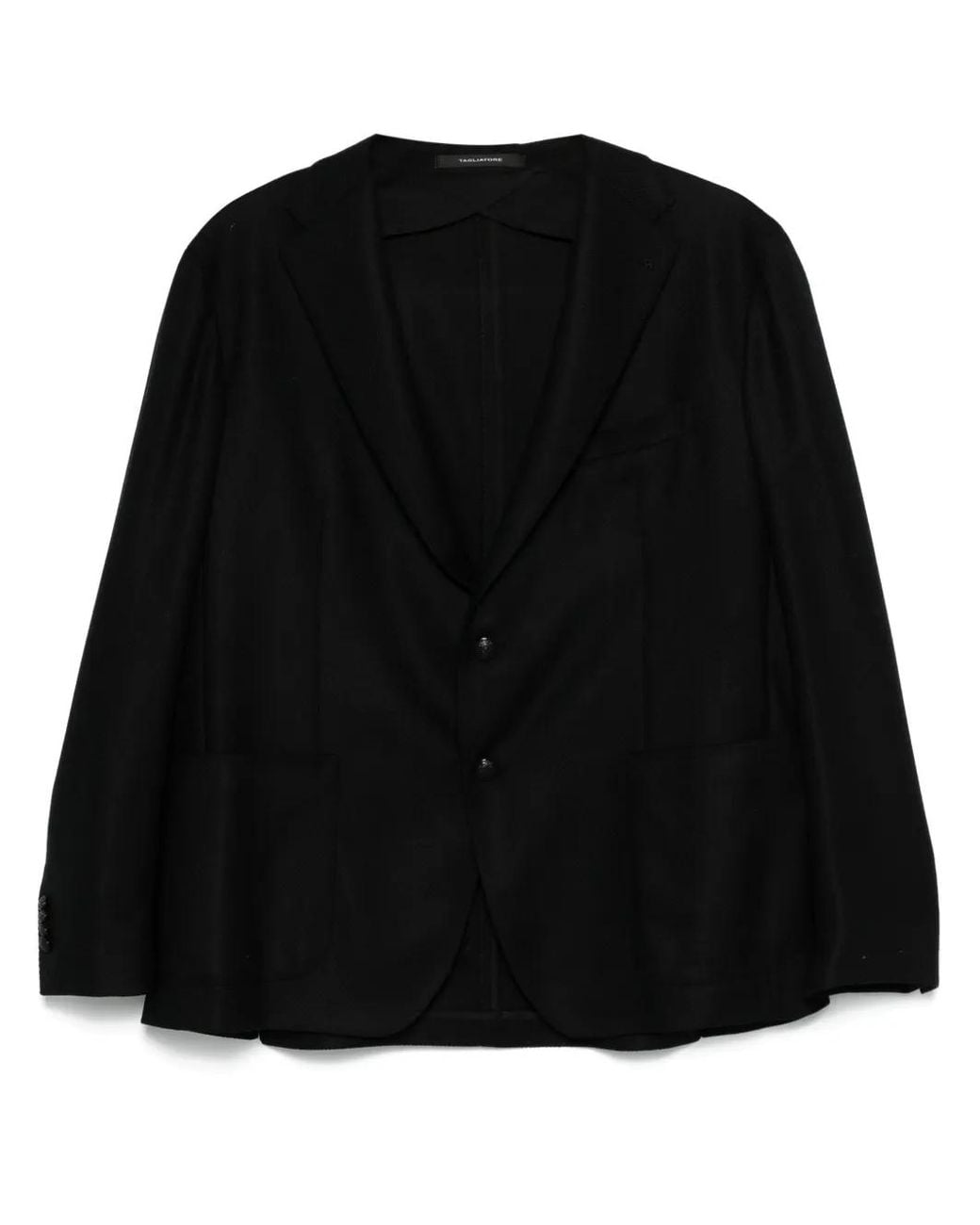 Tagliatore Black Single-Breasted Blazer for men