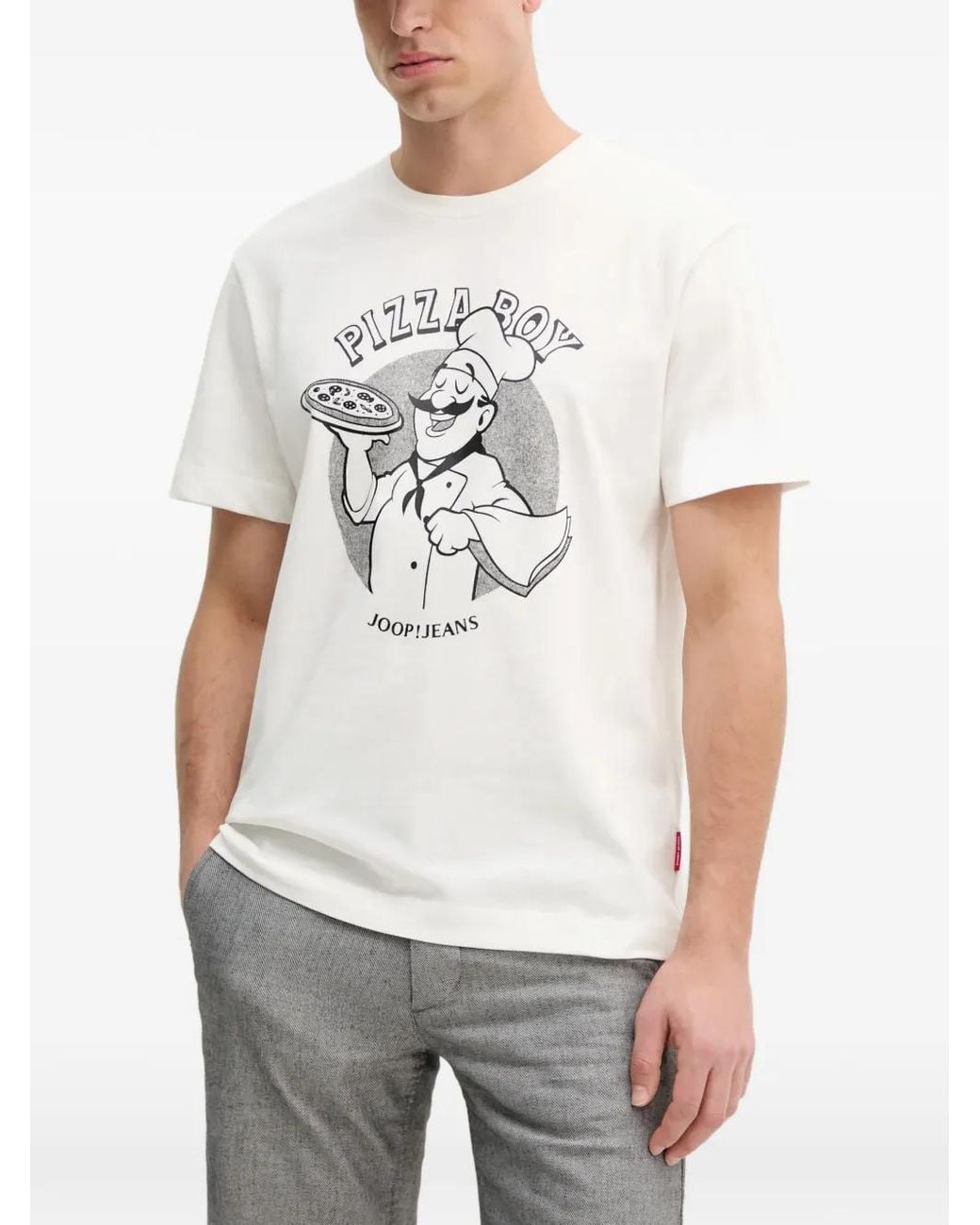 Joop! White Alroy Graphic-Print T-Shirt for men