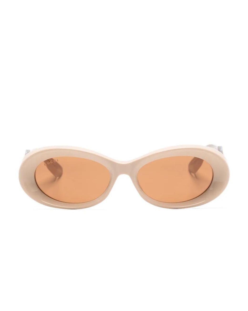 Gucci Pink Oval-Frame Sunglasses