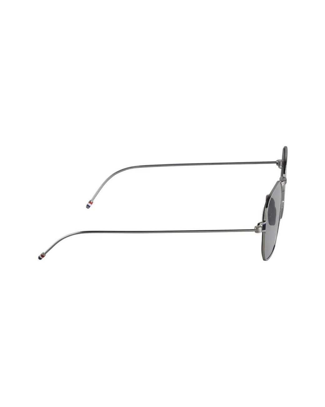 Thom Browne Gray Square-Frame Sunglasses