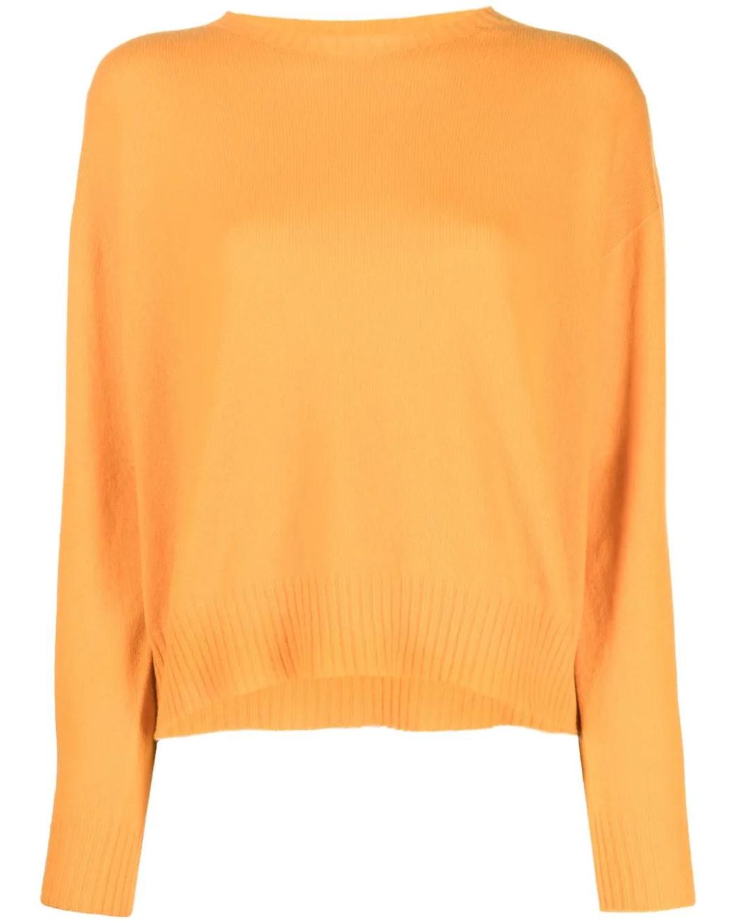 Twinset Orange Pull En Cachemire À Épaules Tombantes