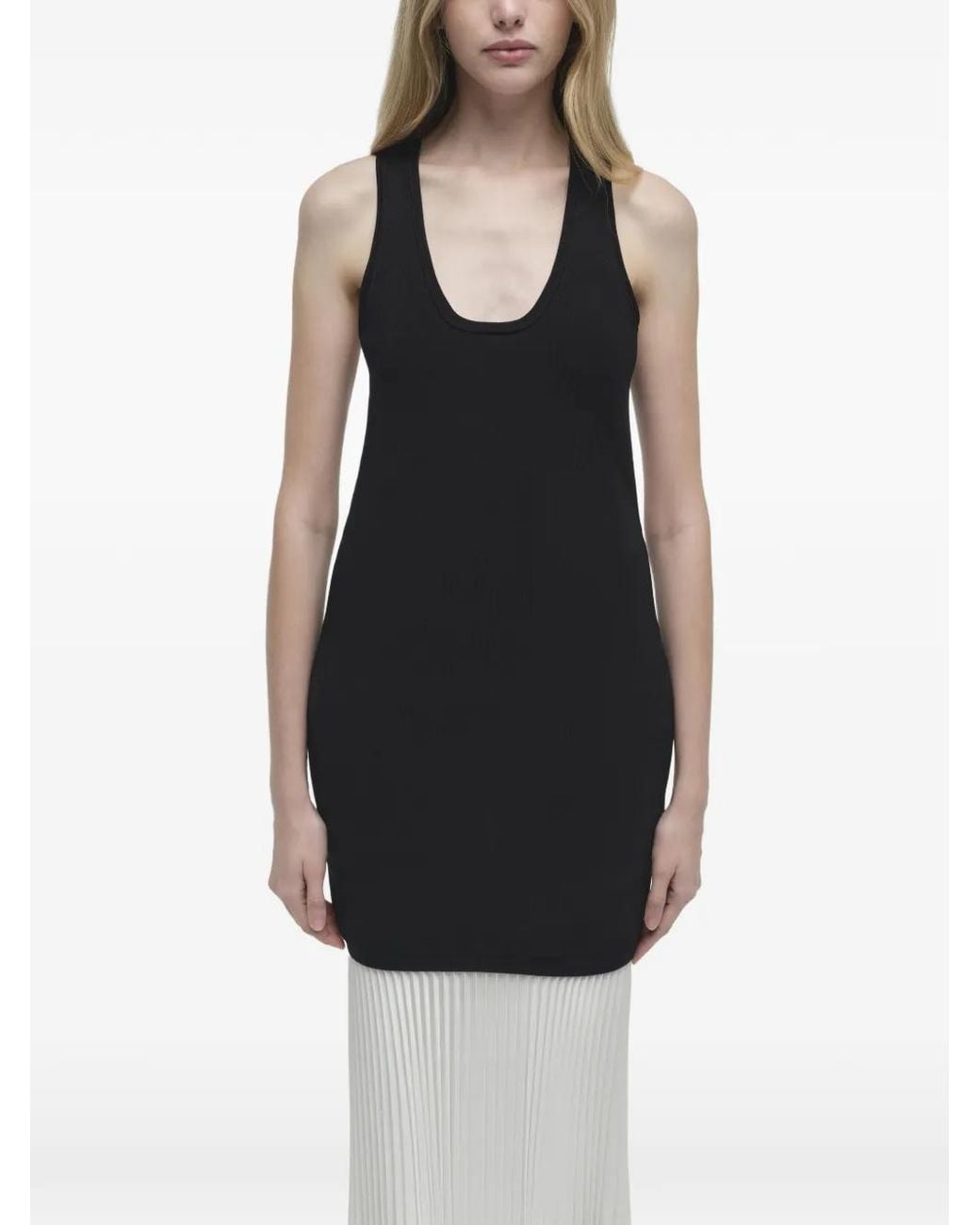 Jonathan Simkhai Black Zaden Pleated Midi Dress