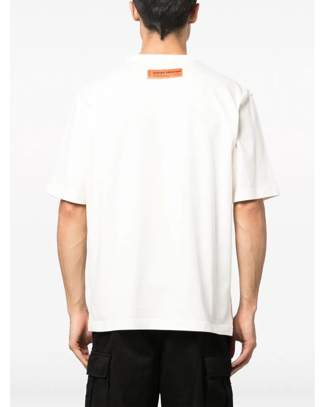 Heron Preston White Heron Bird Painted T-shirt for men