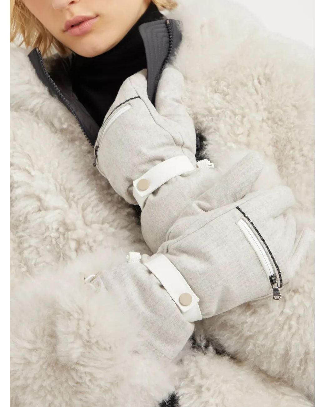 Brunello Cucinelli White Mountain Gloves