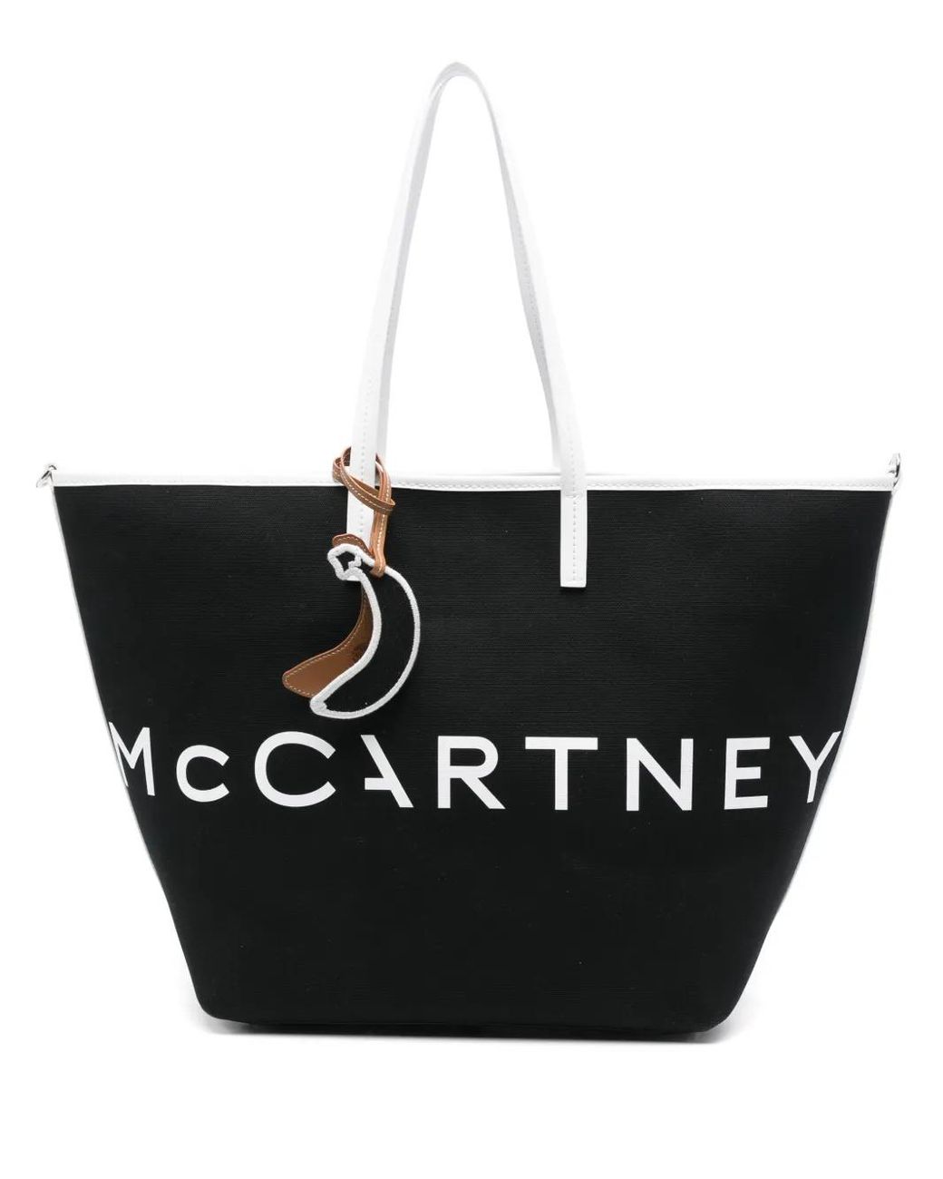 Stella McCartney Black Logo Shoulder Bag