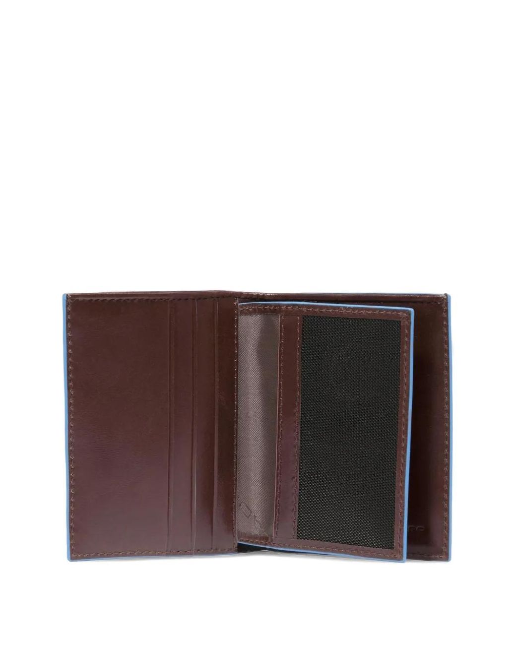 Piquadro Purple Porte-Cartes En Cuir À Plaque Logo for men