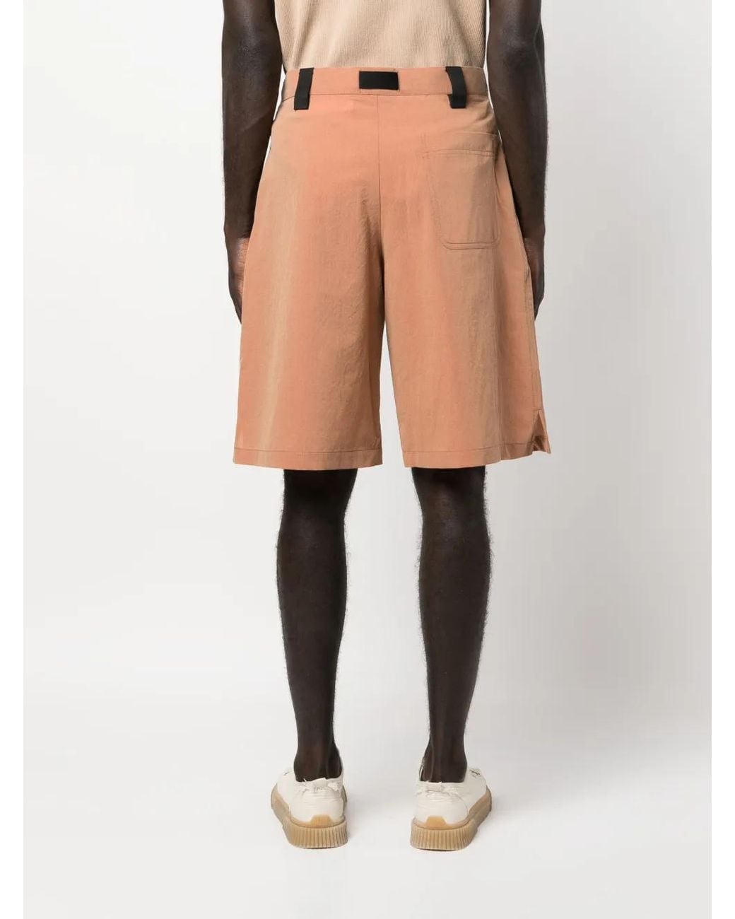 Jacquemus Brown 'le Short Meio' Belted Shorts for men