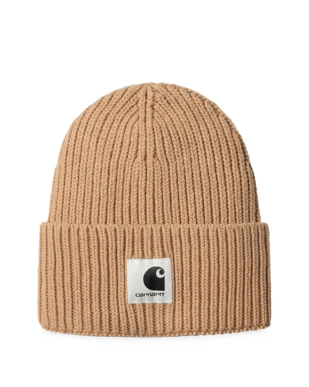 Carhartt Natural Mira Ribbed-Knit Beanie Hat