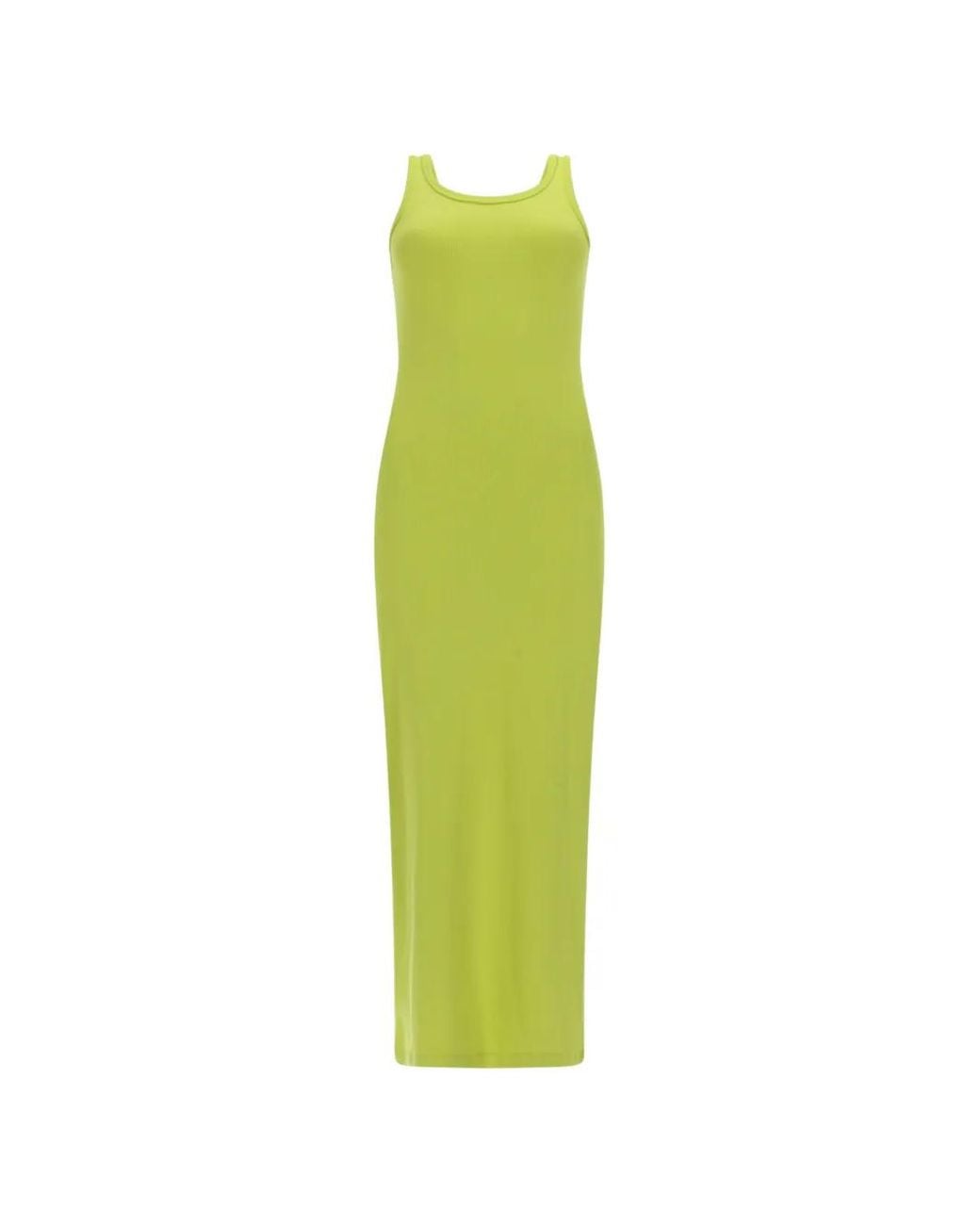 MSGM Ribgebreide Jurk in het Green