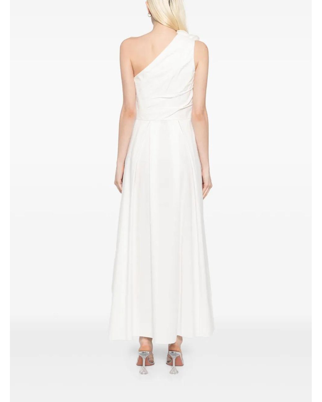 Elie Saab White Poplin Dress