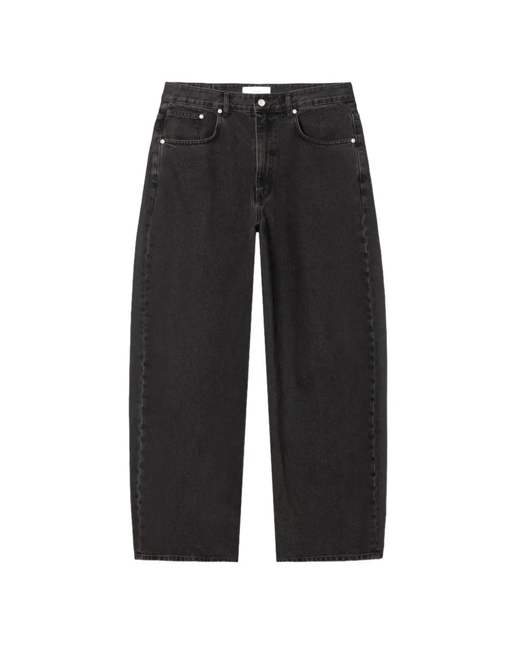DUNST Black Curved Wide Jeans for men