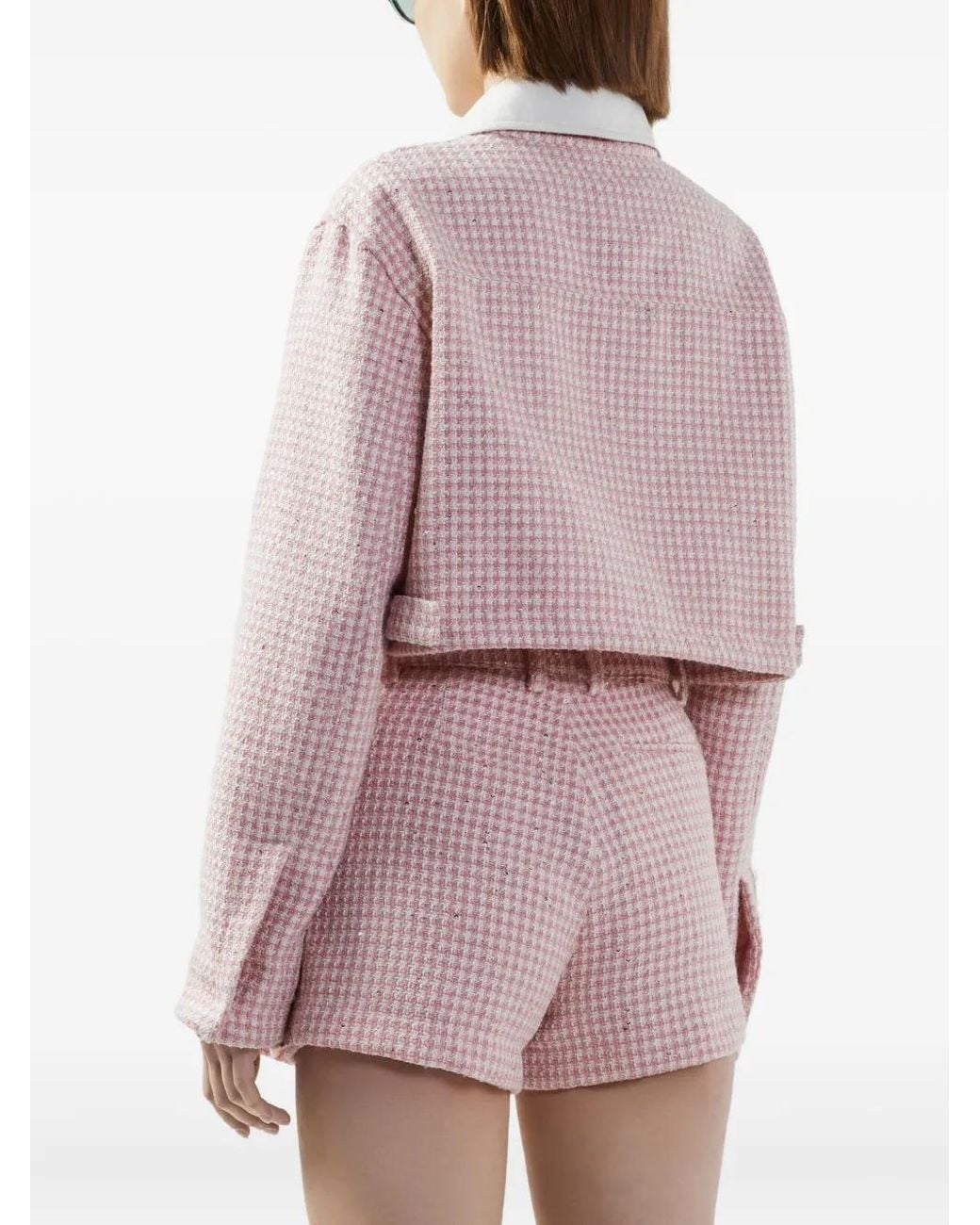 Gcds Pink Pleated Mini Skirt