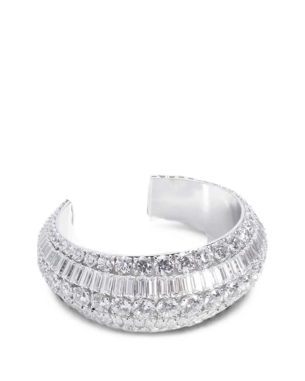 Swarovski White Hyperbola Crystal-Embellished Cuff Bracelet