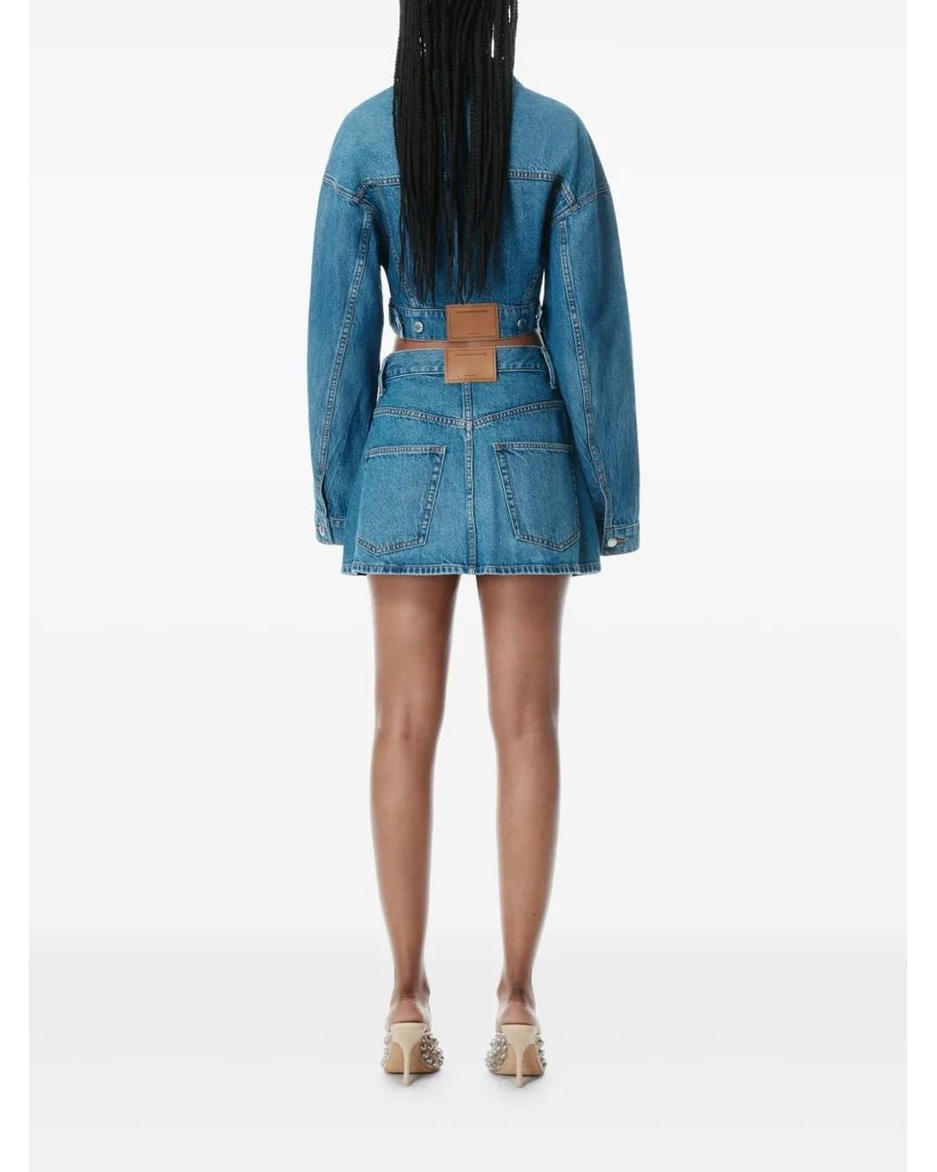 Alexander Wang Blue Wrap Skirt