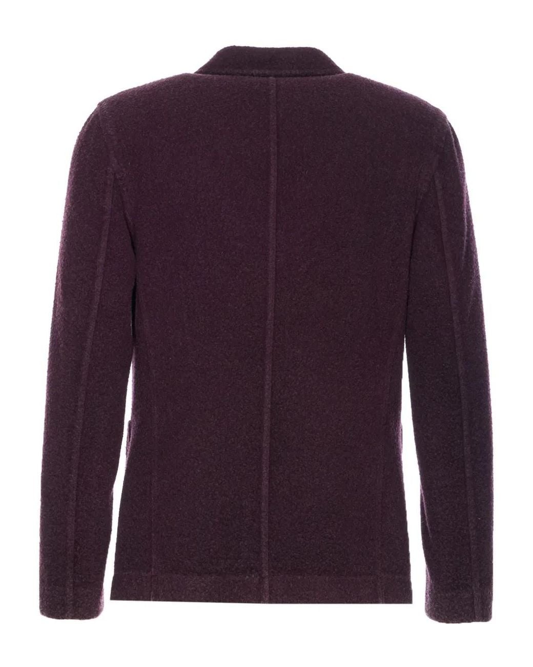 Circolo 1901 Purple Double-Breasted Button Jacket for men