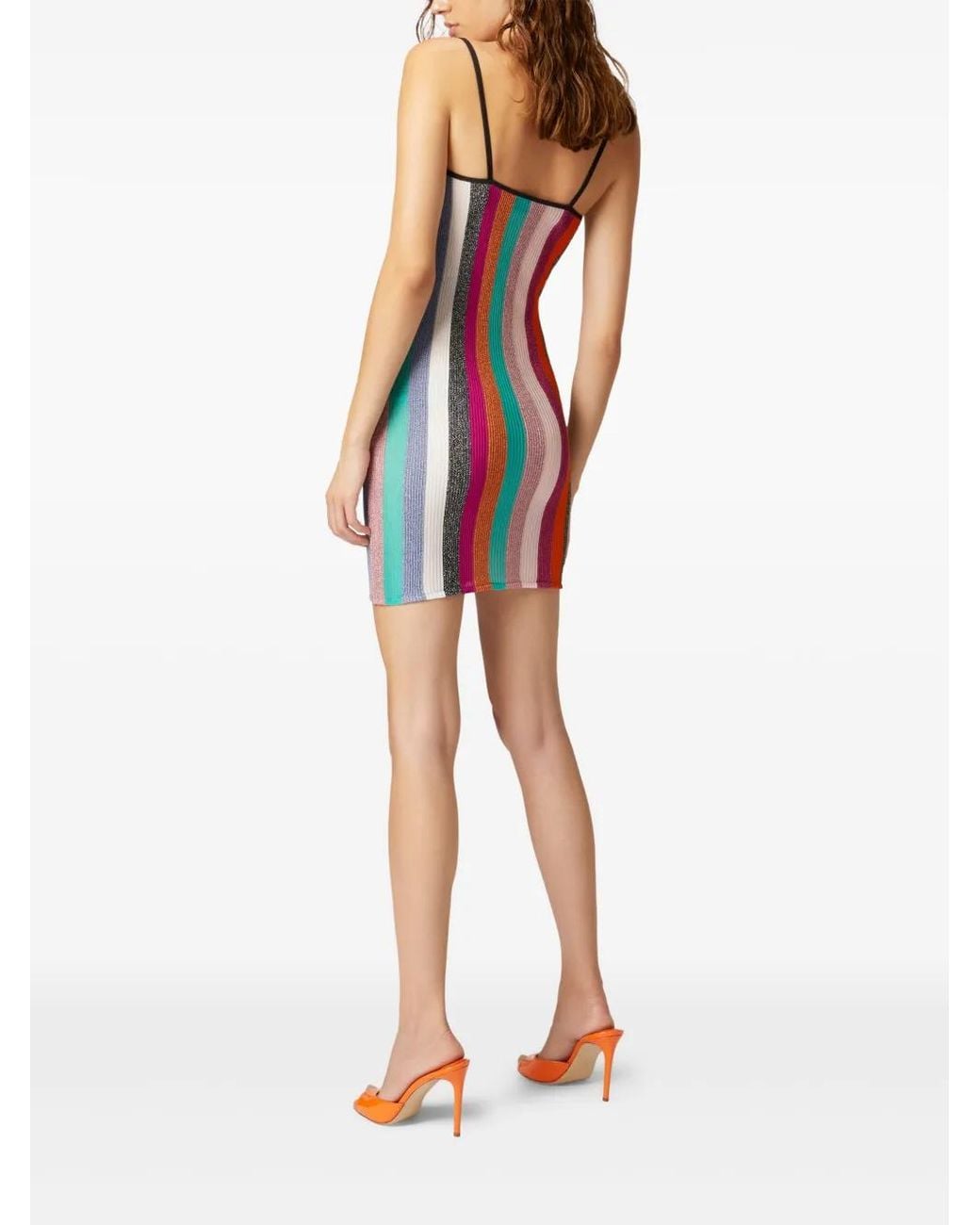 Missoni White Striped Mini Dress
