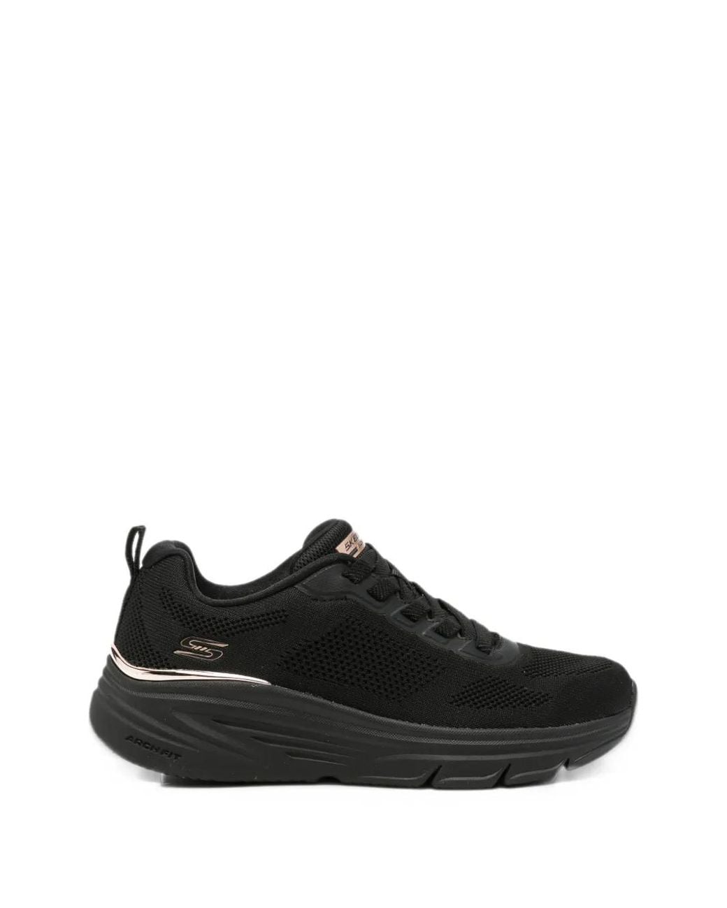 Skechers Black Logo-Detail Sneakers