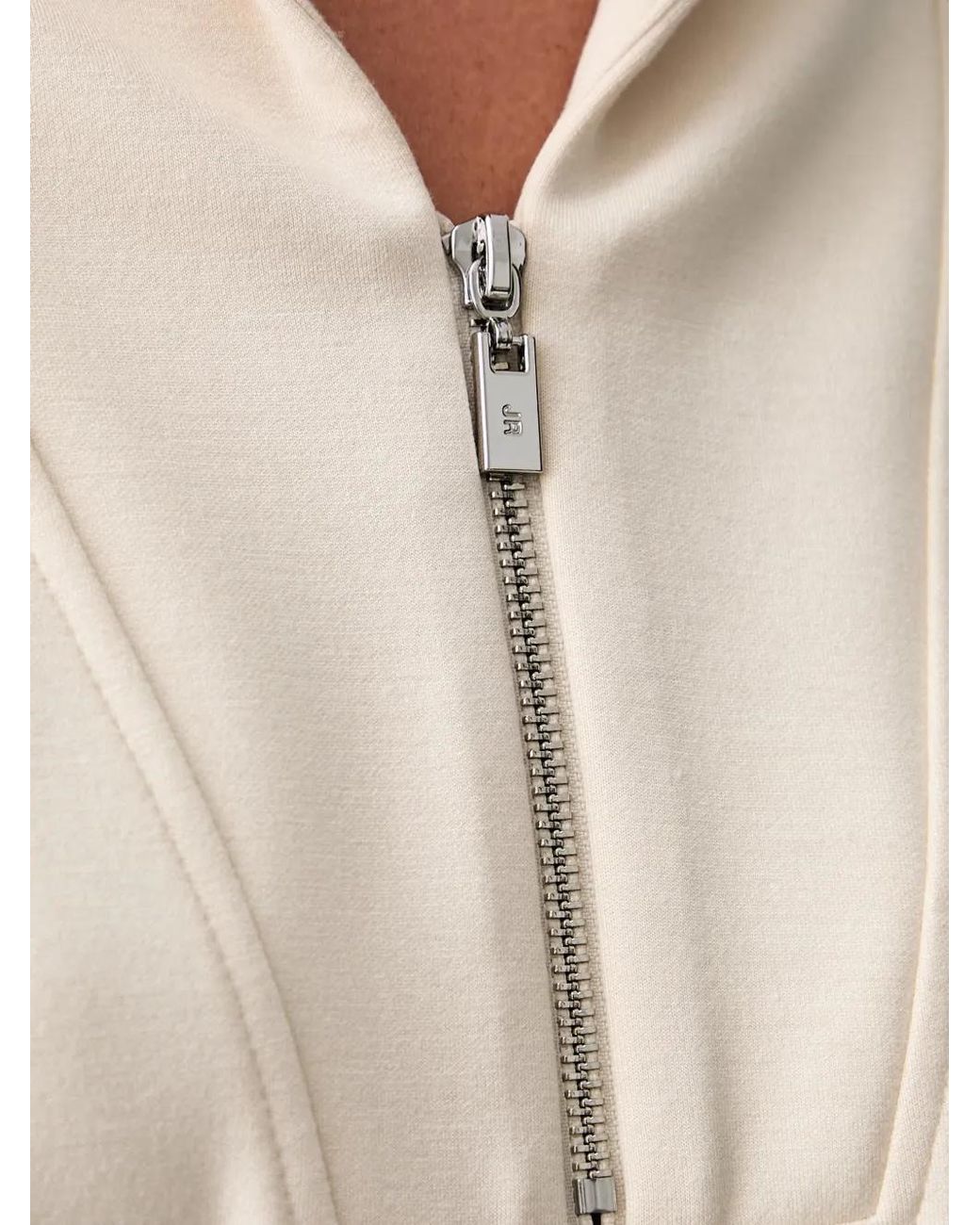 Joseph Ribkoff White Half-Zip Sweater