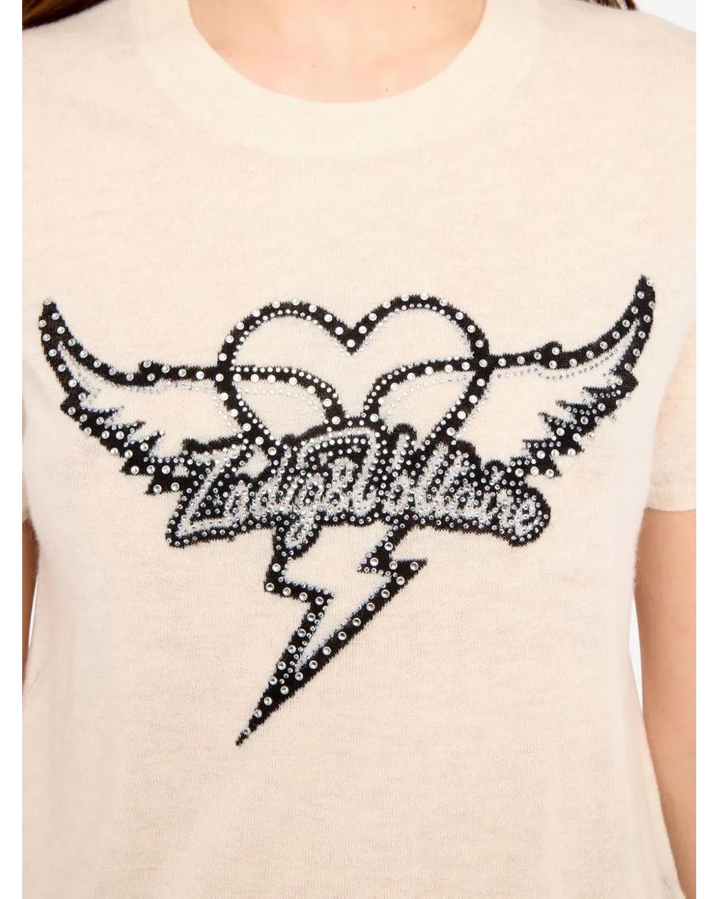 Zadig & Voltaire White Idal Cashmere Sweater