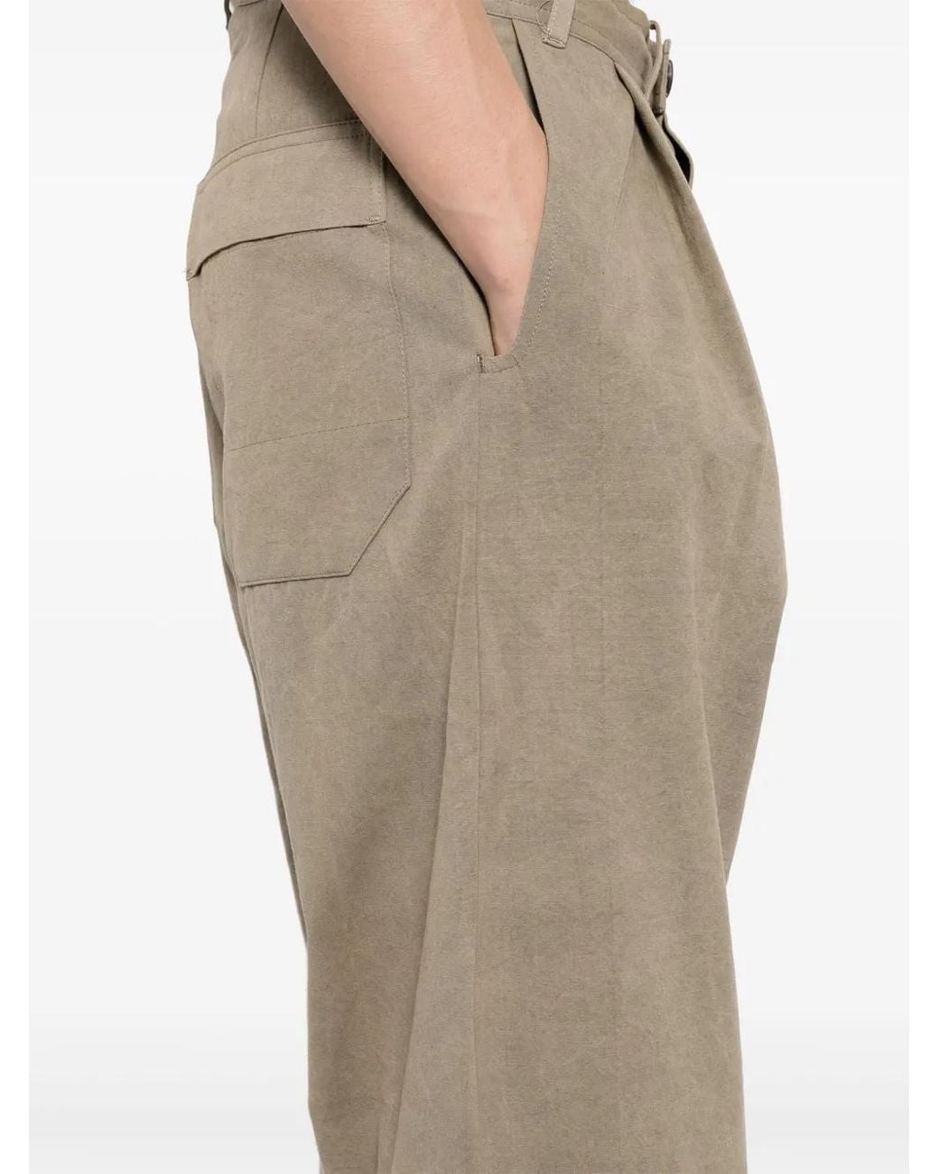 Jan Jan Van Essche Natural Tapered-Leg Trousers for men