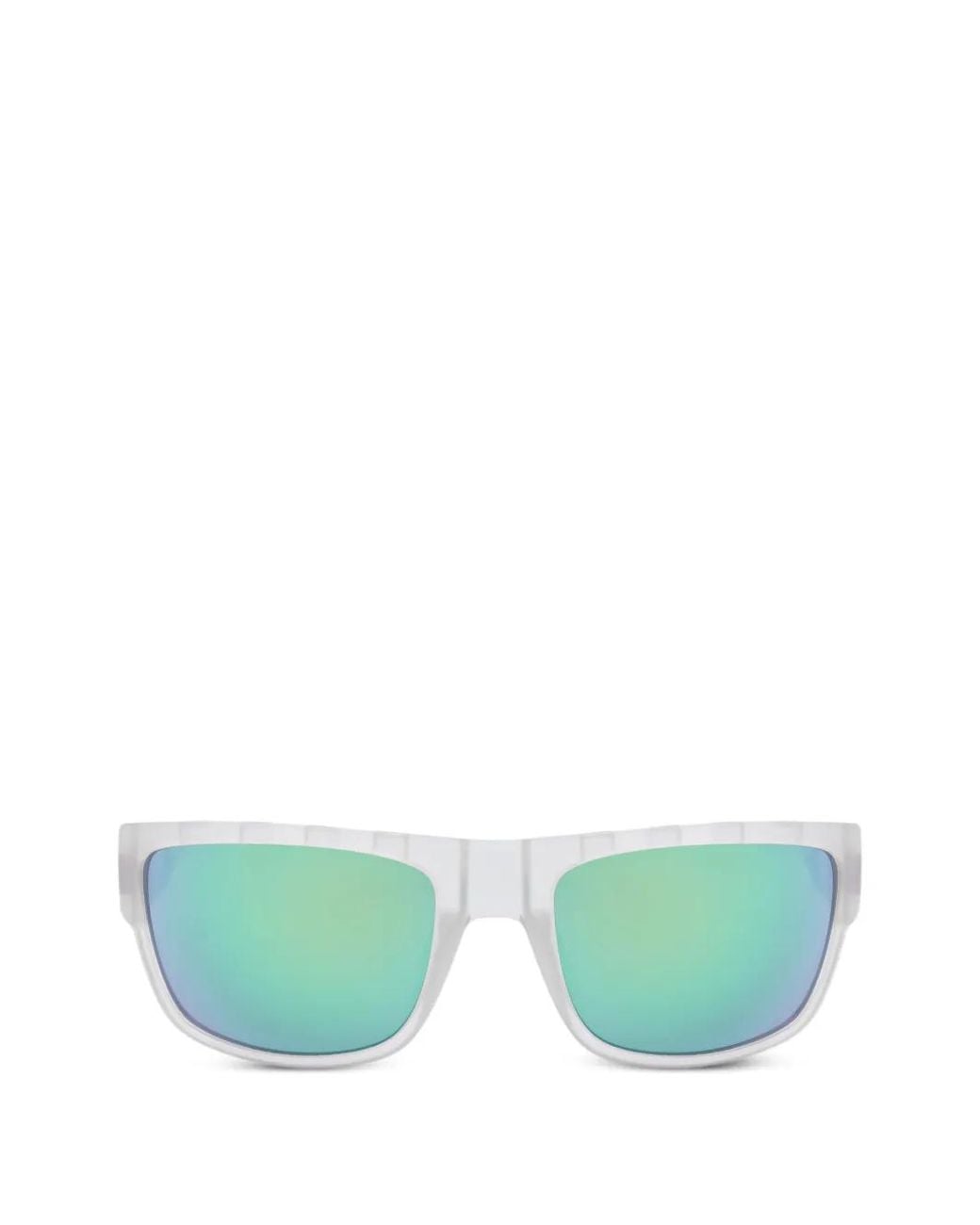 Adidas Green Rectangle-Frame Sunglasses for men