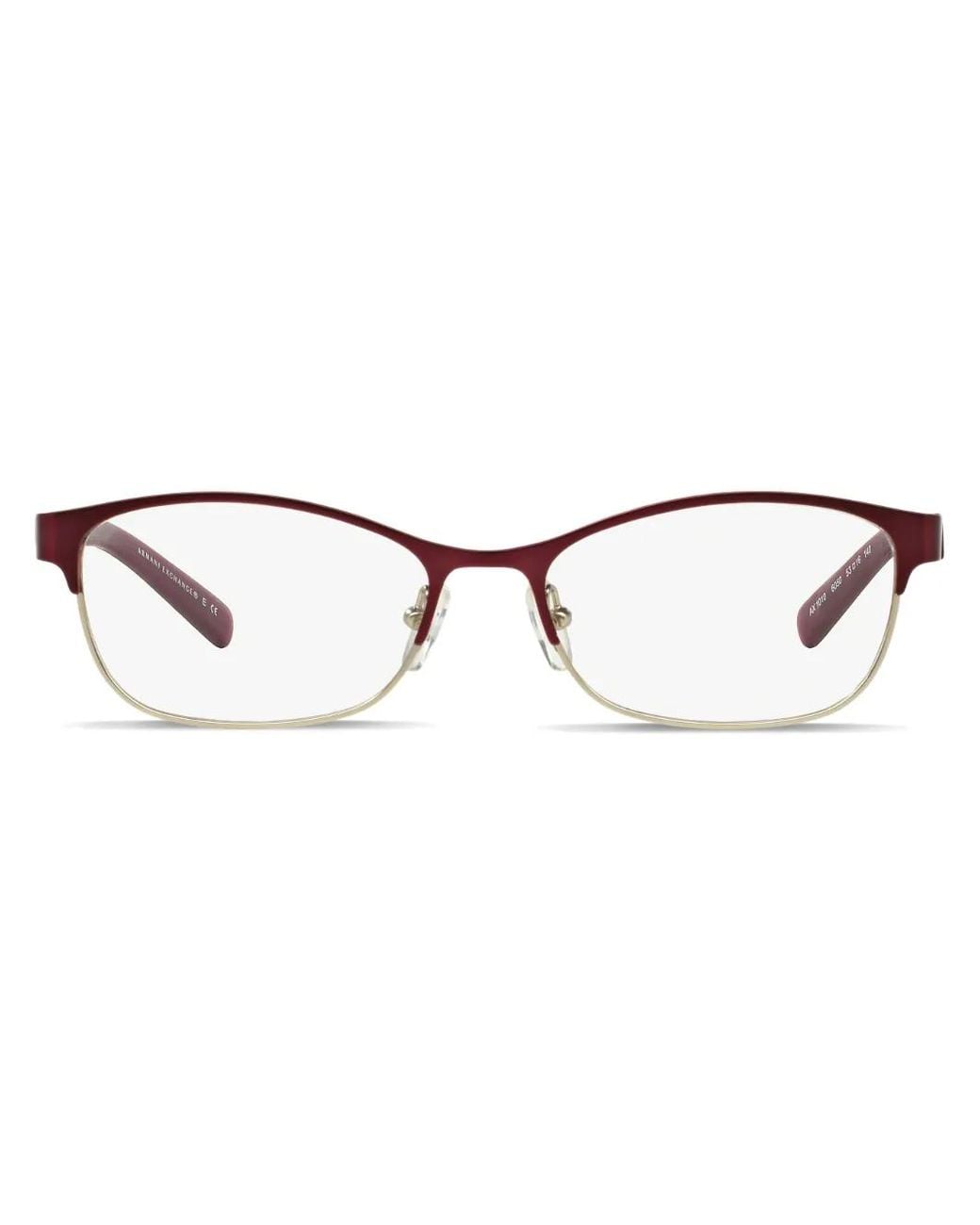 ARMANI EXCHANGE Red Rectangle-Frame Glasses