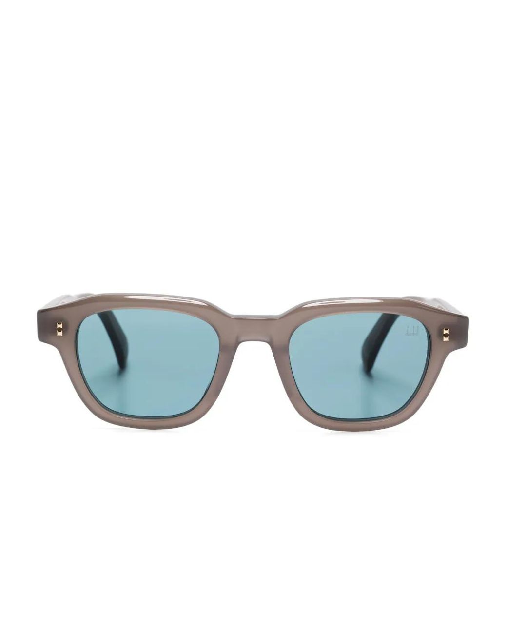 Dunhill Blue Lunettes De Soleil À Monture Carrée