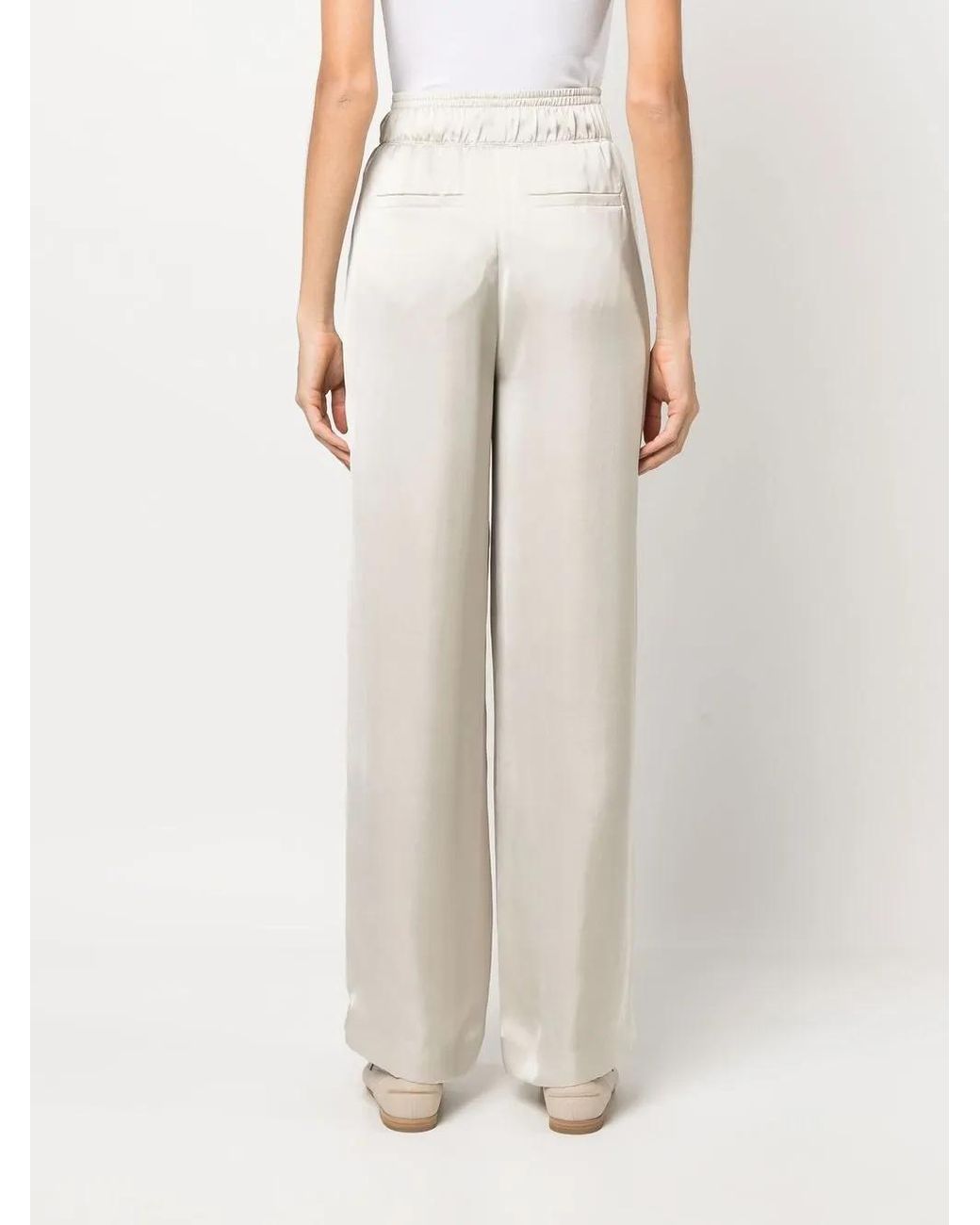 Brunello Cucinelli White Elegant Trousers