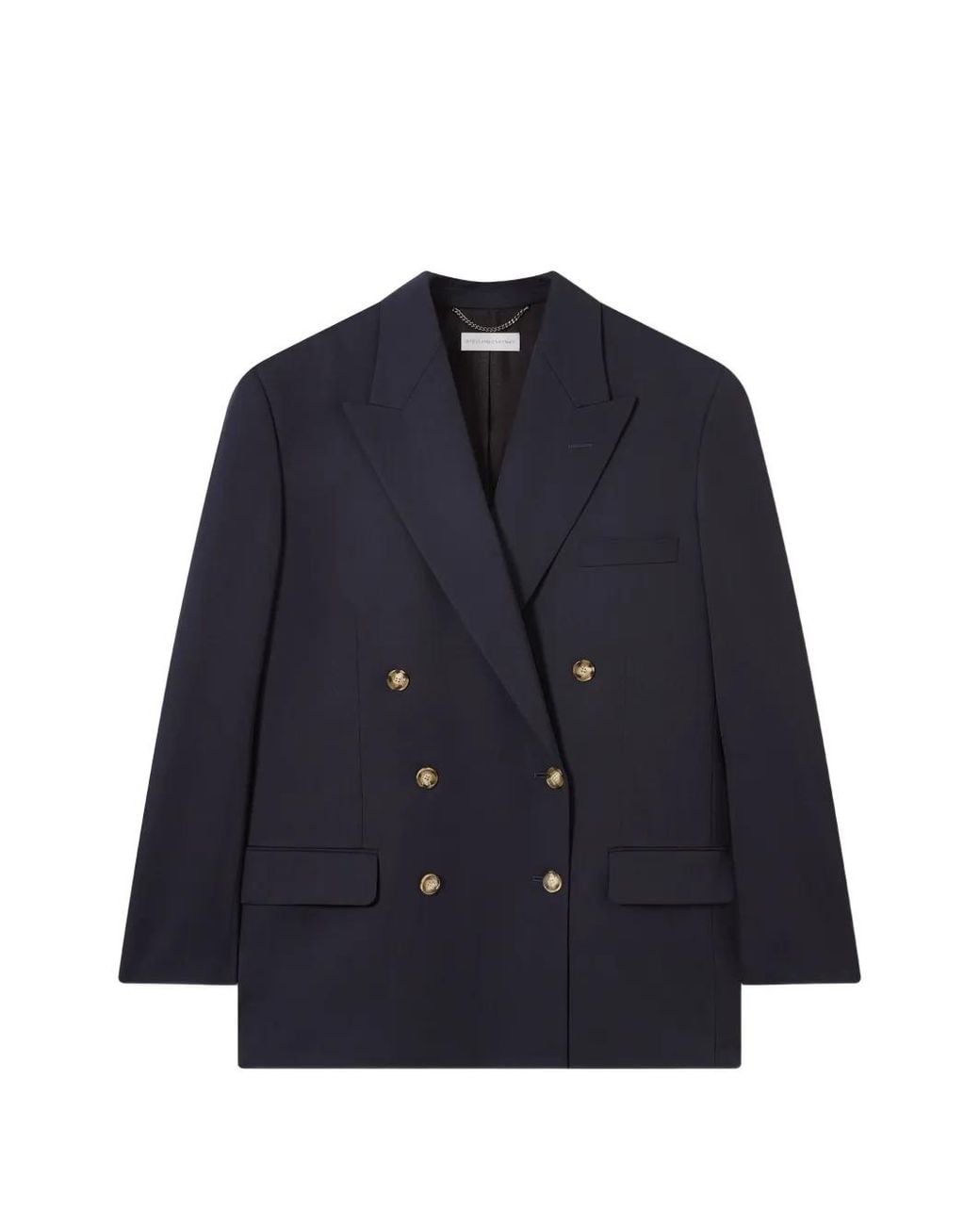 Stella McCartney Blue Buttoned Double-Breasted Jacket