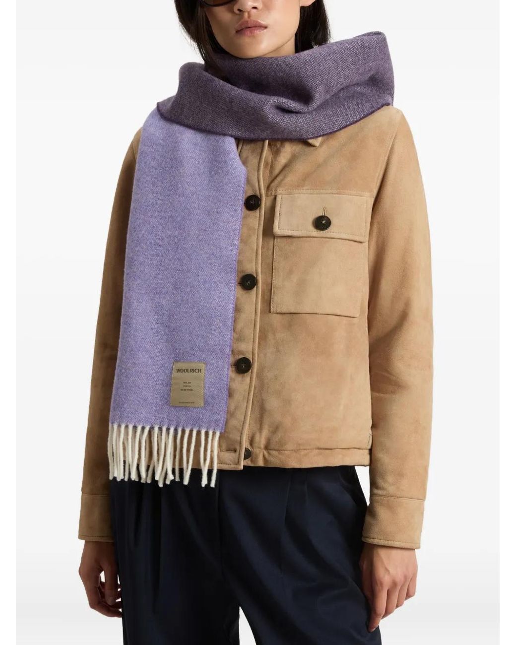 Sciarpa Bicolore di Woolrich in Purple