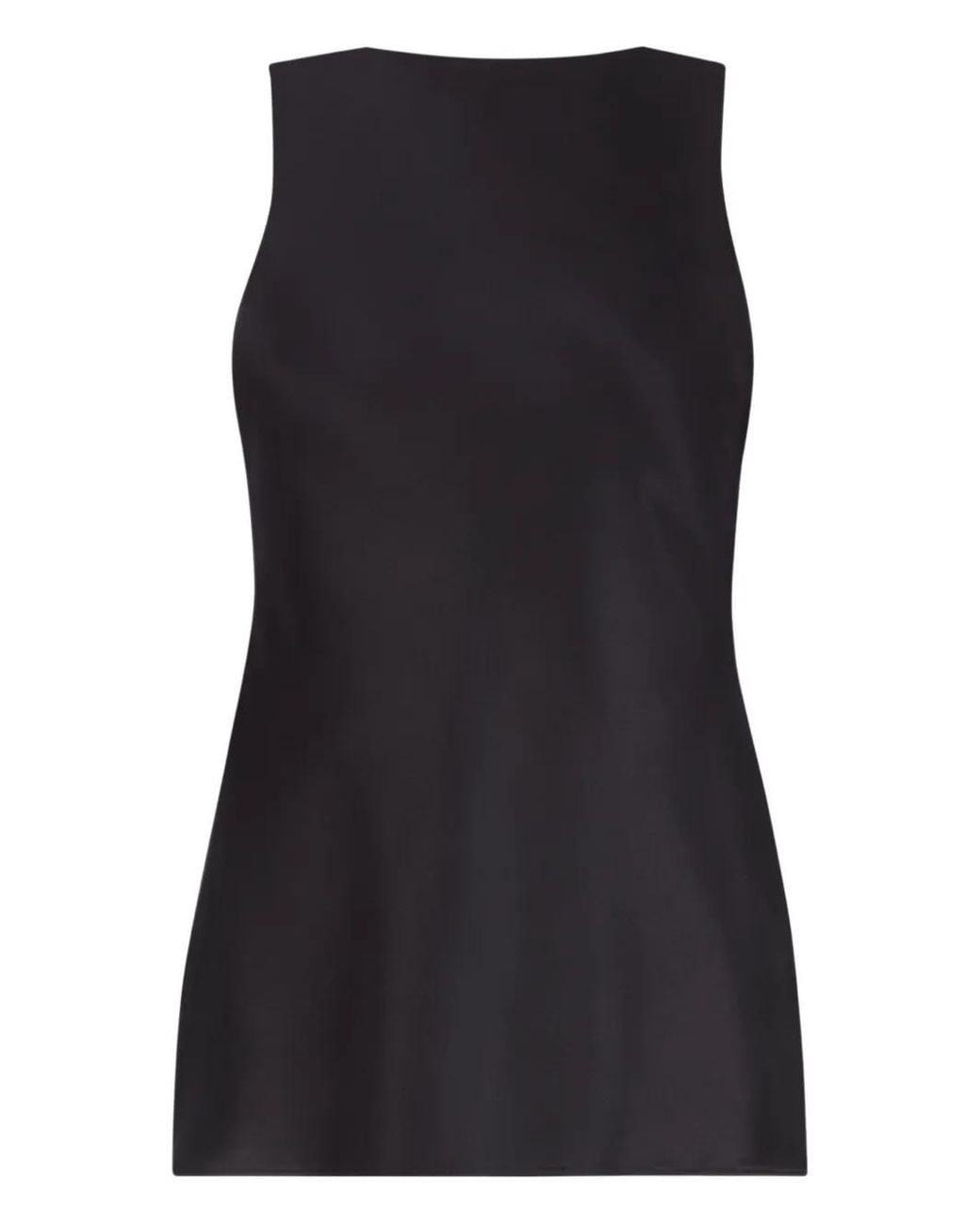 Nina Ricci Black Drapped Satin Top