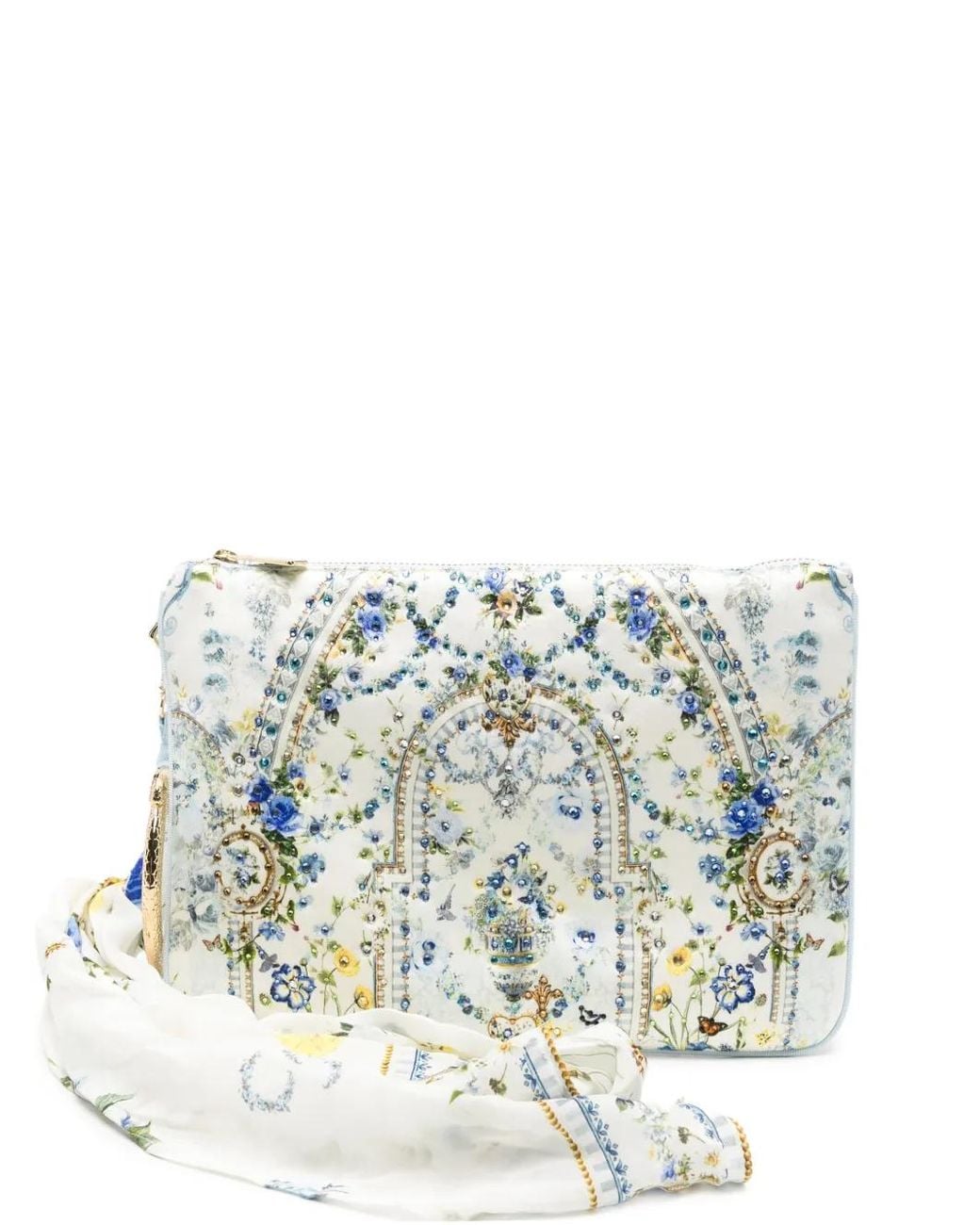 Camilla Metallic Ring Scarf Clutch Bag
