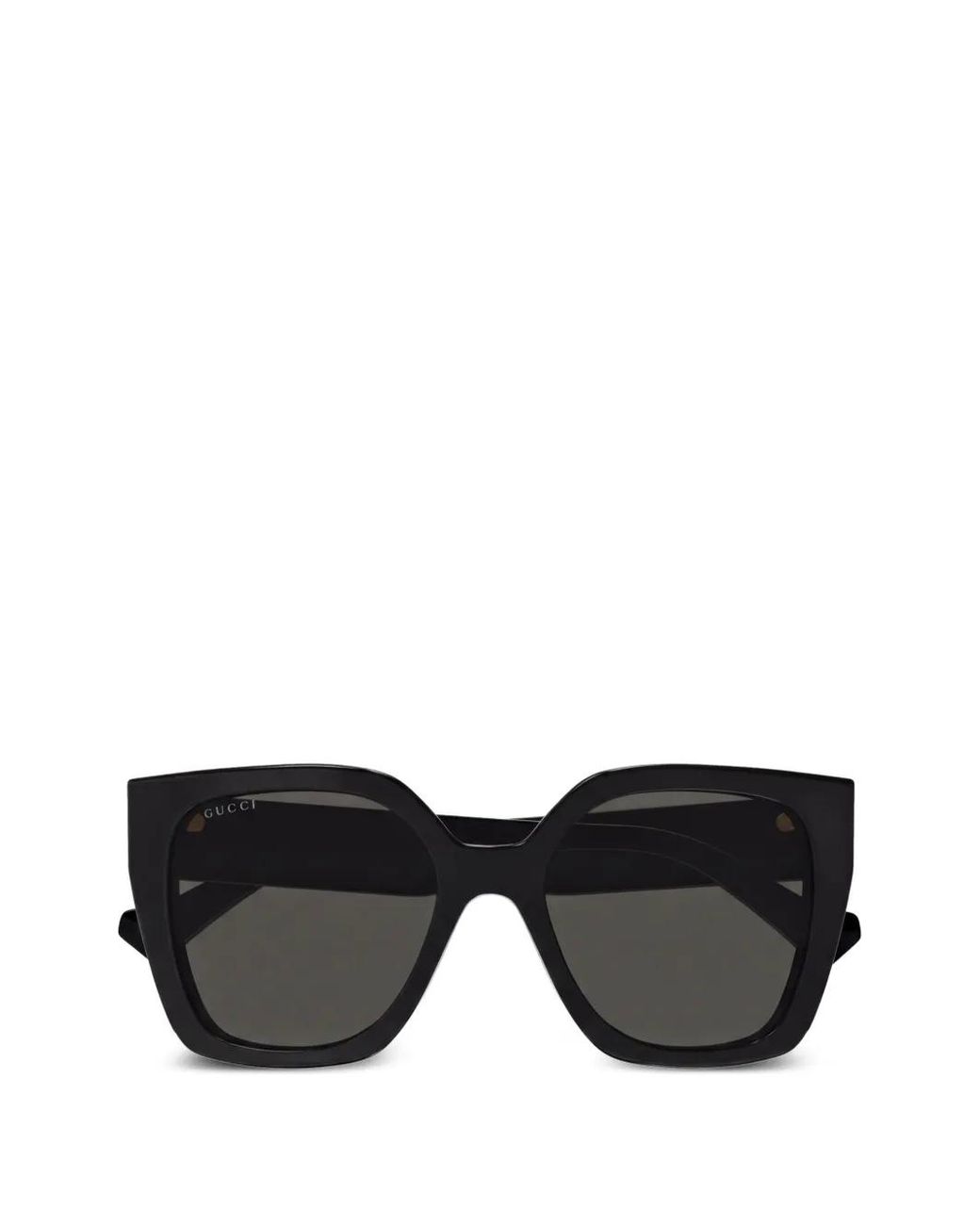 Gucci Black Interlocking G Square-Frame Sunglasses