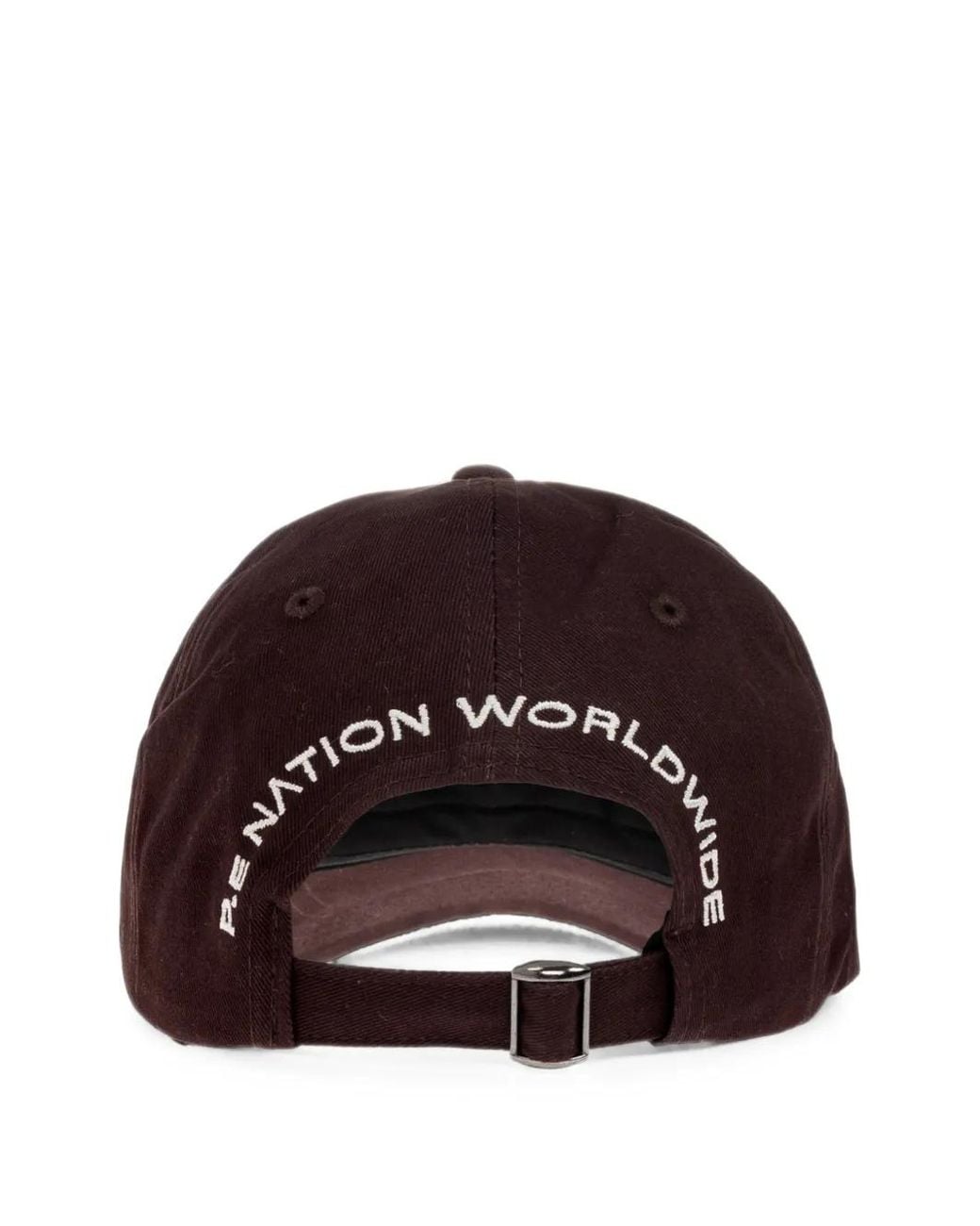 P.E Nation Brown Logo-Patch Baseball Cap