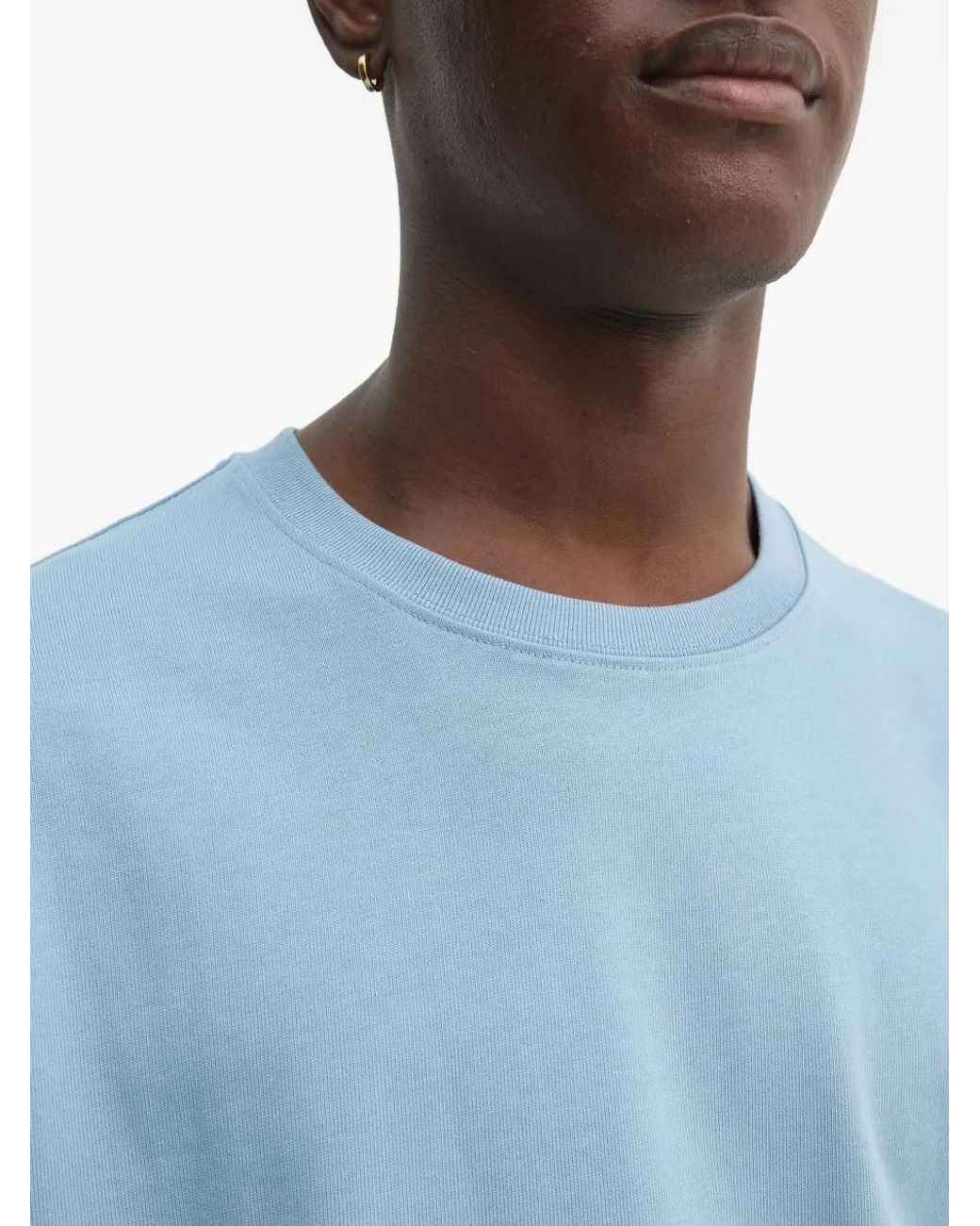 Filippa K Blue Cotton T-Shirt for men