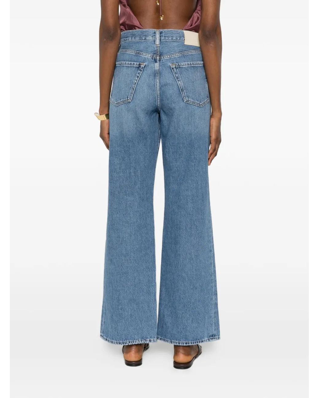 Citizens of Humanity Blue Side-Slit Jeans