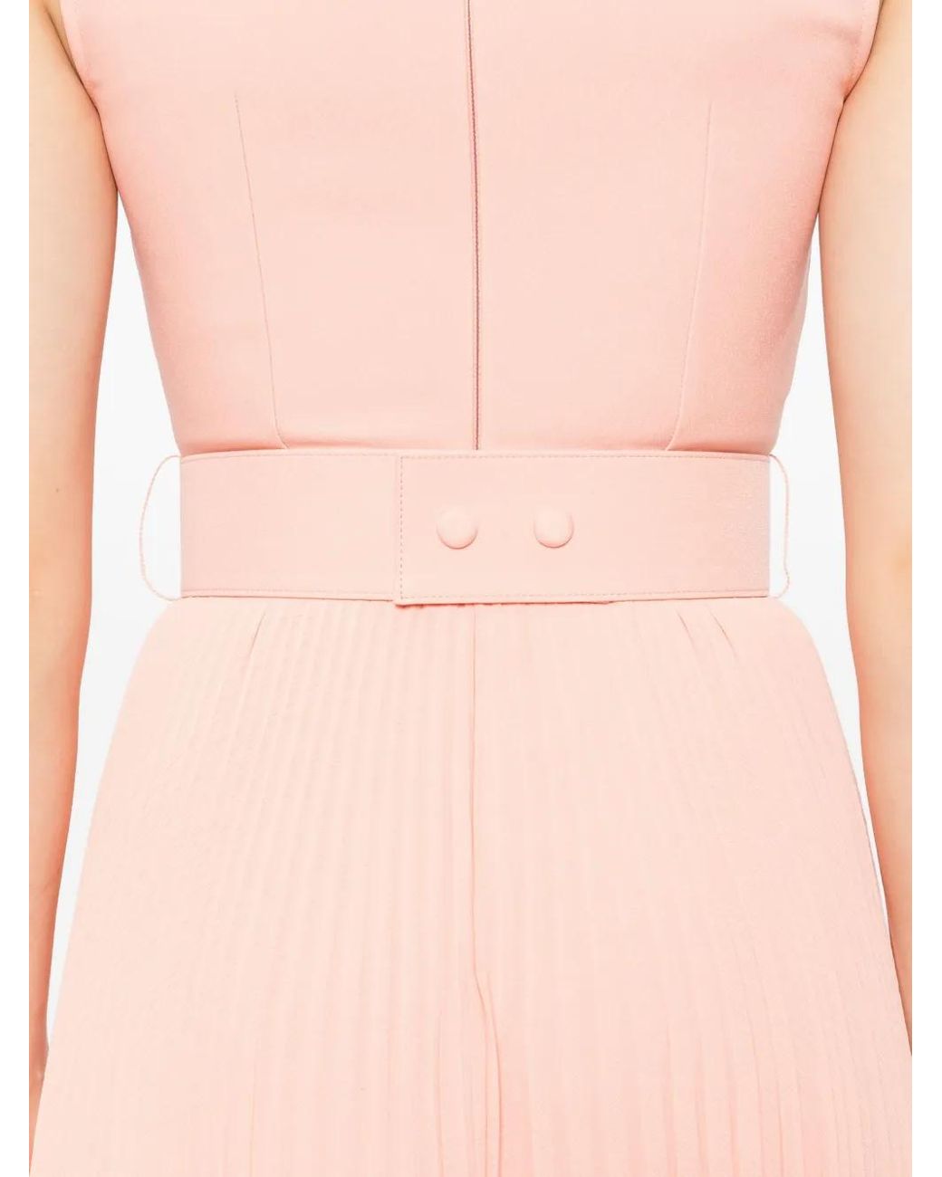 Solace London Pink Sophie Pleated Sleeveless Maxi Dress