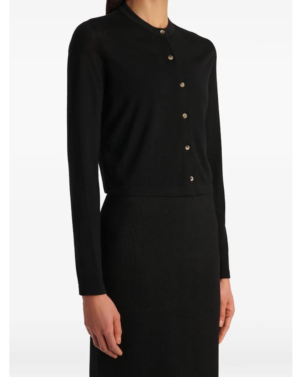 Khaite Black Brieta Cardigan