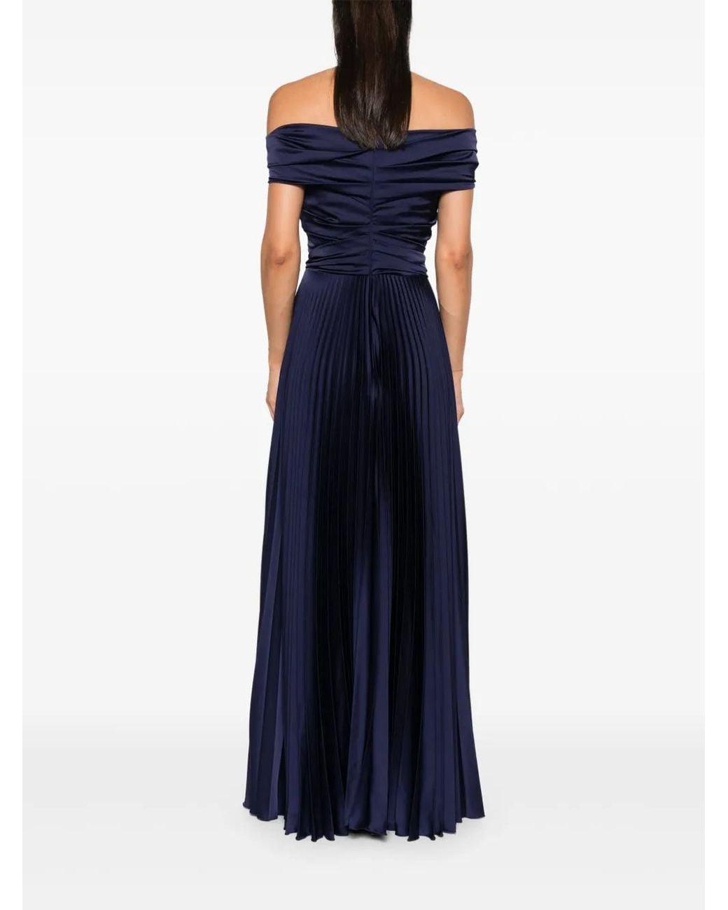 Talbot Runhof Blue Konfuzius3 Maxi Dress