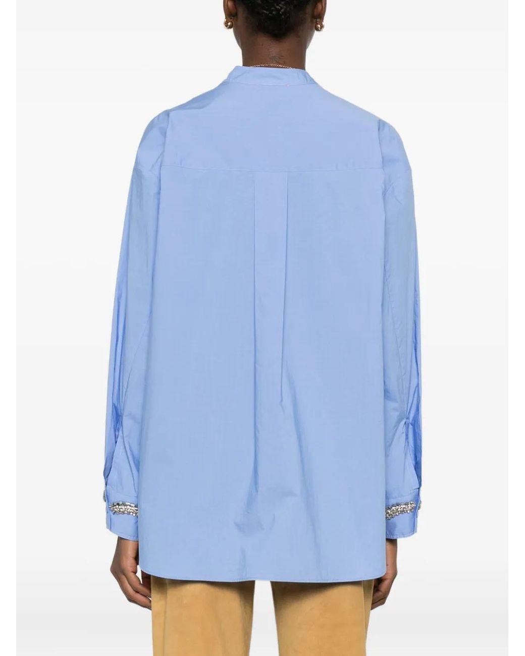 Forte_forte Blue Embellished Shirt