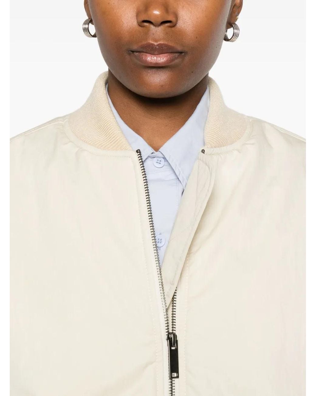 Chaqueta Bómber Jena Con Bajos Elásticos Christian Wijnants de color White