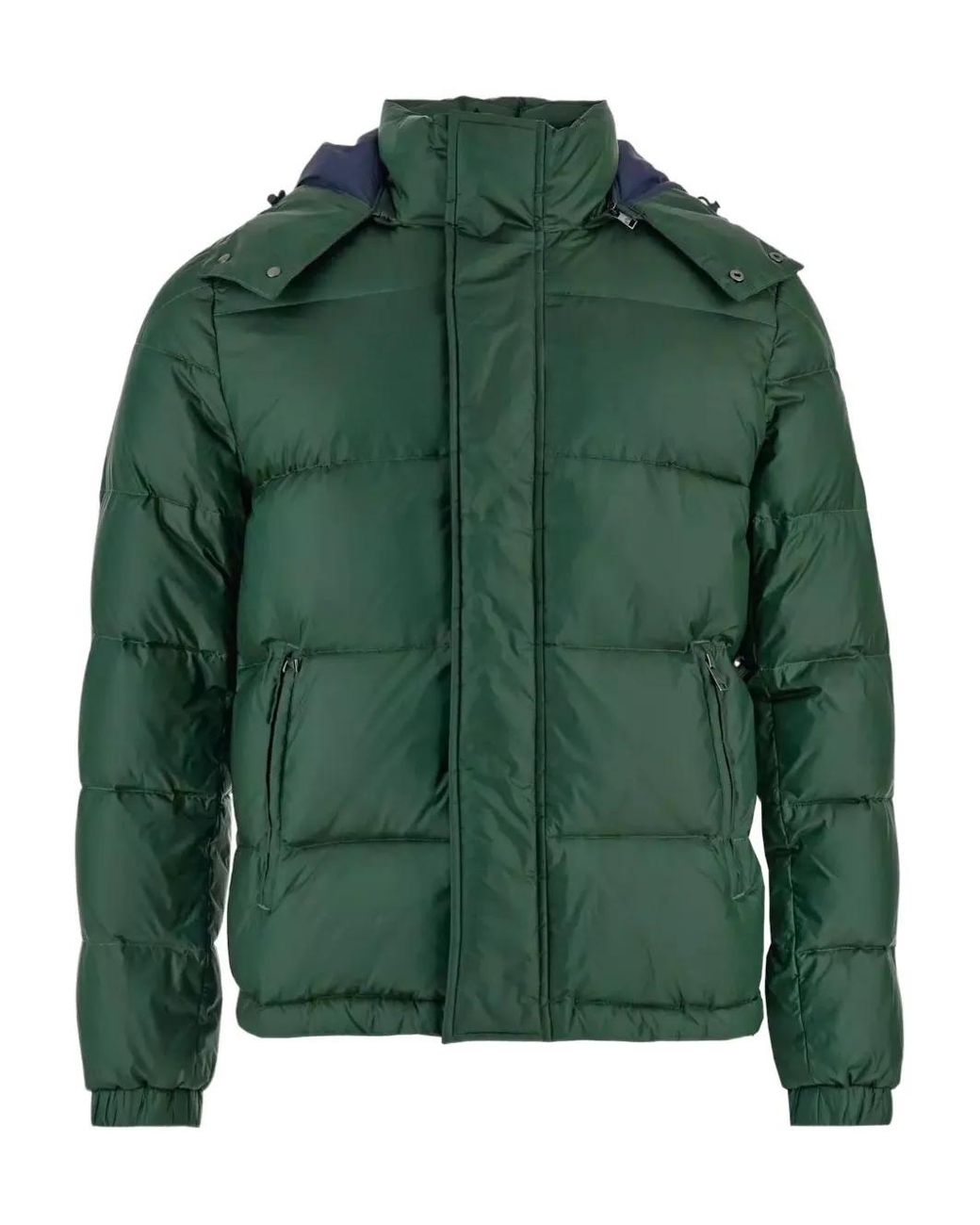 La Martina Green Bert Hooded Zip-Fastening Jacket for men