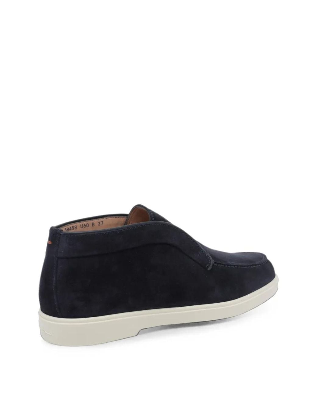 Santoni Blue Suede Loafers